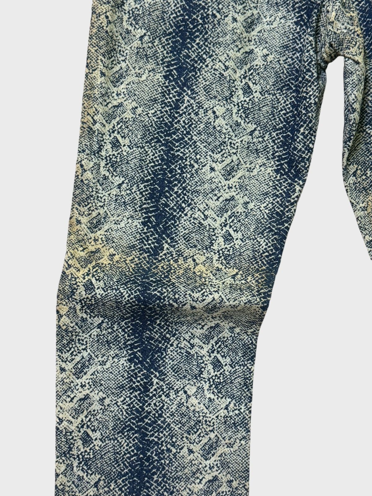 Hysteric Glamour × Japanese Brand × Wrangler Wrangler W-Girl Snake Design Full Print Distressed Pants Size US 27 - 14 Thumbnail