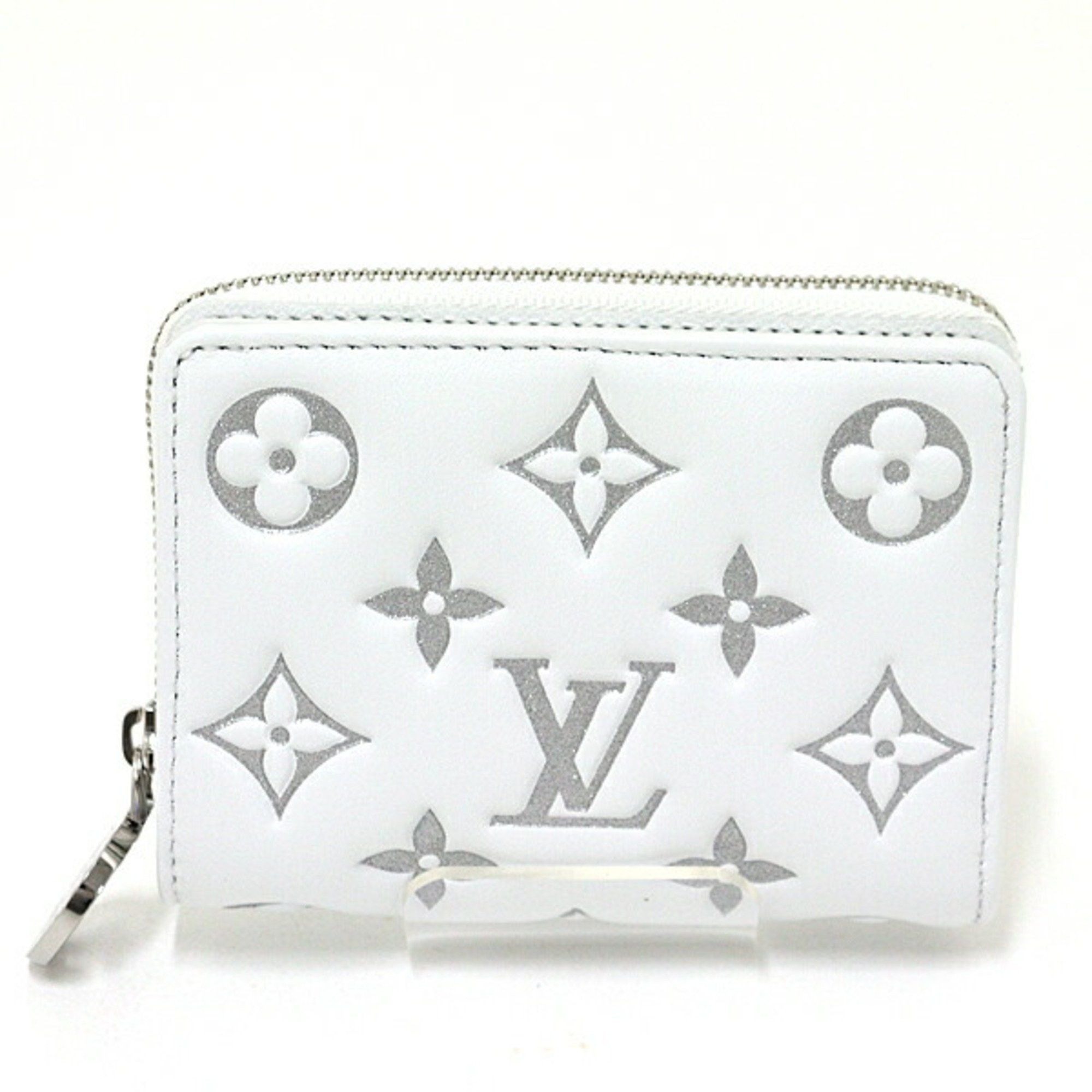 Louis Vuitton Louis Vuitton LV SKI Portefeuille Lou Lamb Leather White Embossed Bi-fold Wallet M12153 Size ONE SIZE - 1 Thumbnail