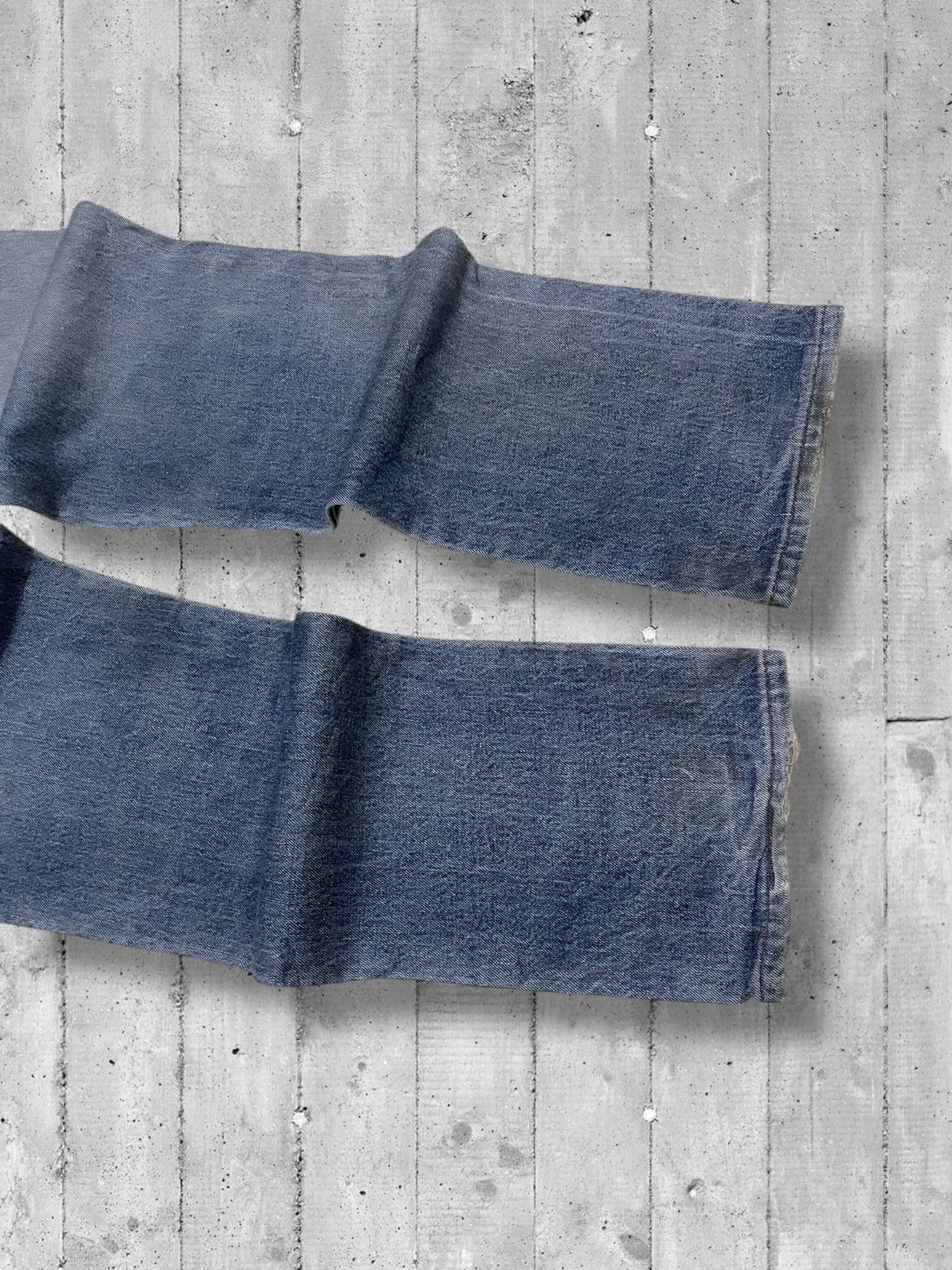 Designer × Edwin × Vintage Vintage 1990s Japan Designer Edwin 503 Distressed Blue Denim Size US 32 / EU 48 - 11 Thumbnail