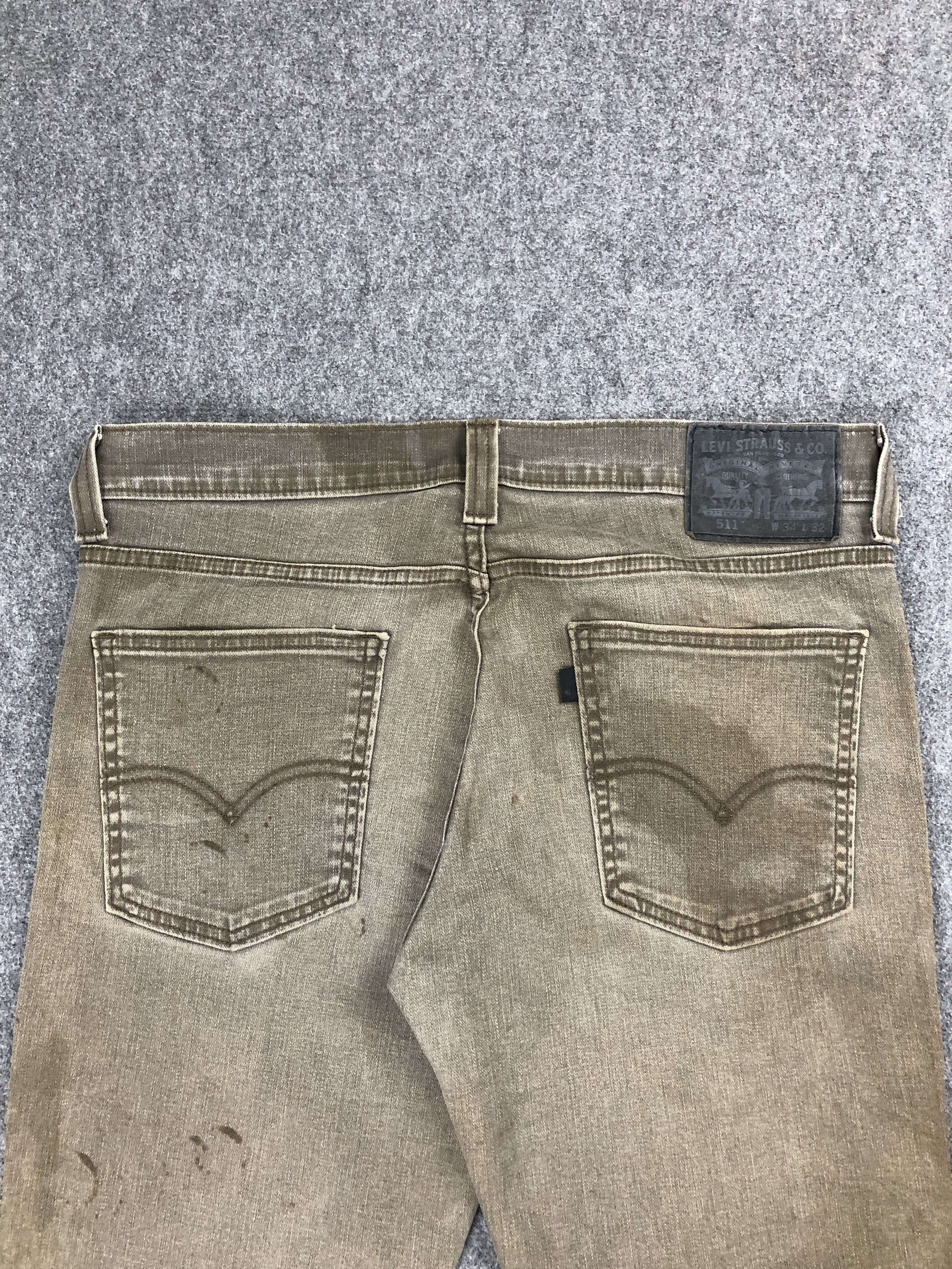 Levi's × Vintage Rusty Vintage Levi's 511 Faded Black Slim Fit Jeans DP2257 Size US 33 - 4 Thumbnail