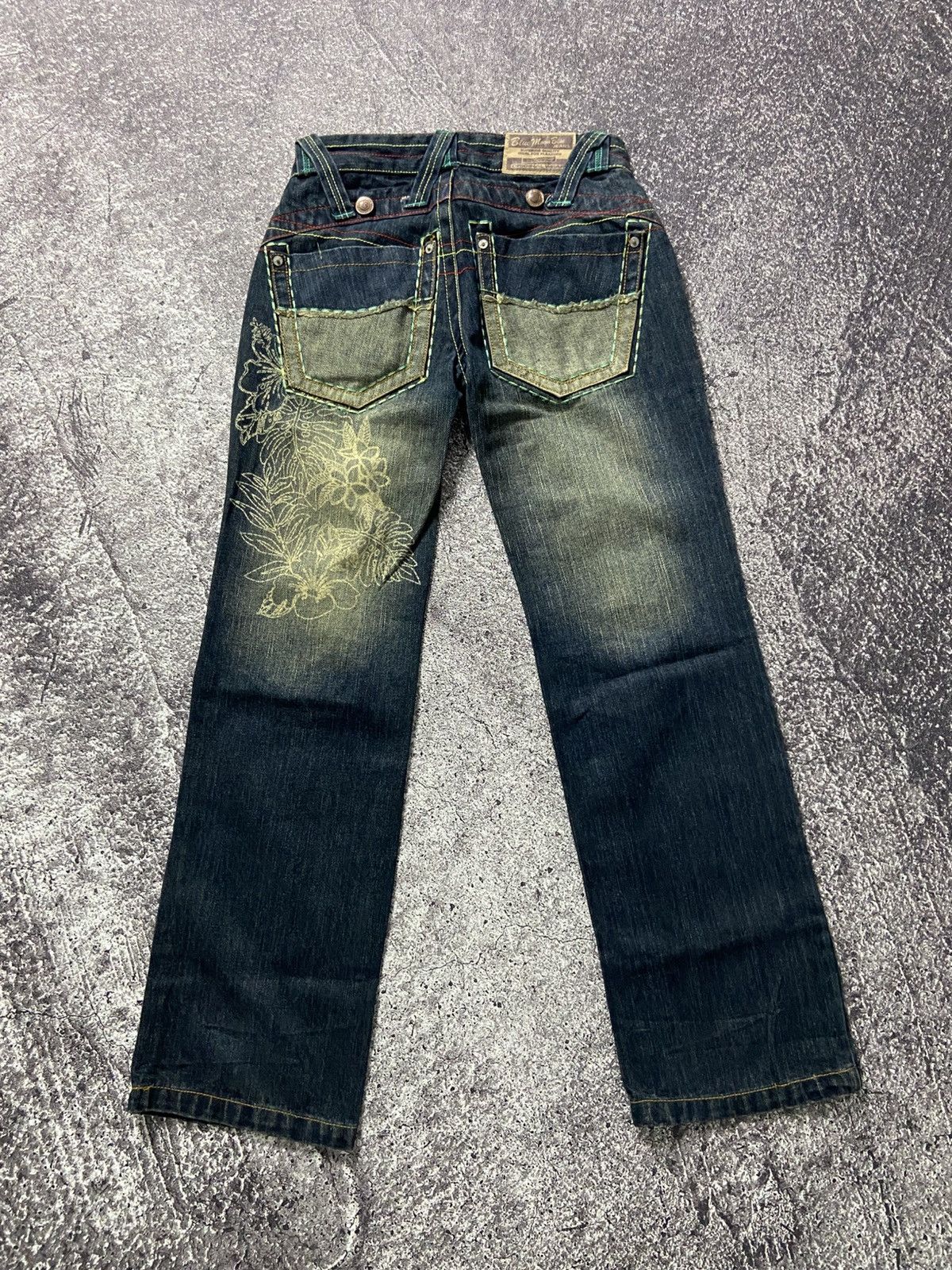 Japanese Brand Blue moon blue floral denim Size 28" / US 6 / IT 42 - 7 Thumbnail