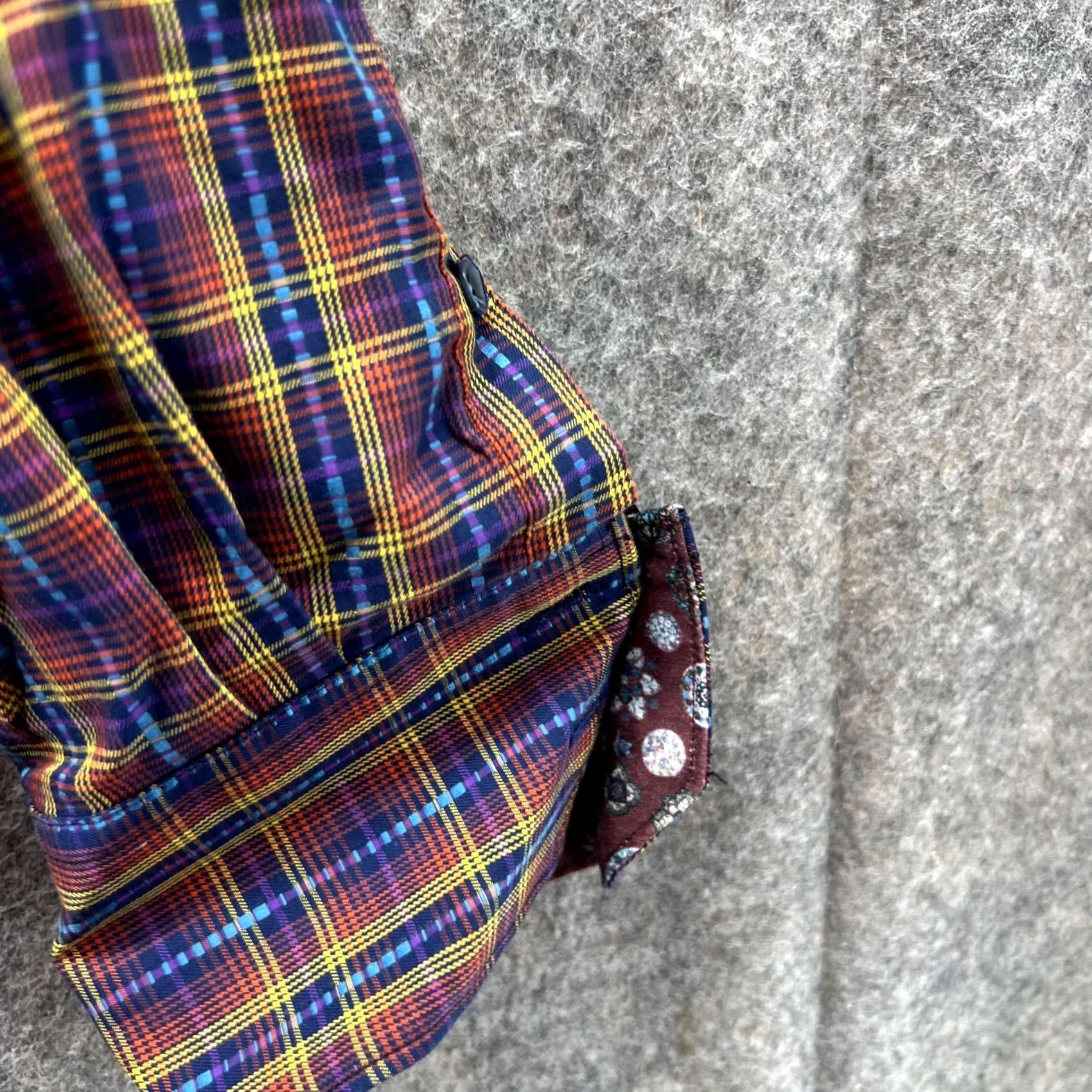 Robert Graham Robert Graham Shirt Men Large Adult Burgundy Plaid Button-Down Classic Size US L / EU 52-54 / 3 - 4 Thumbnail