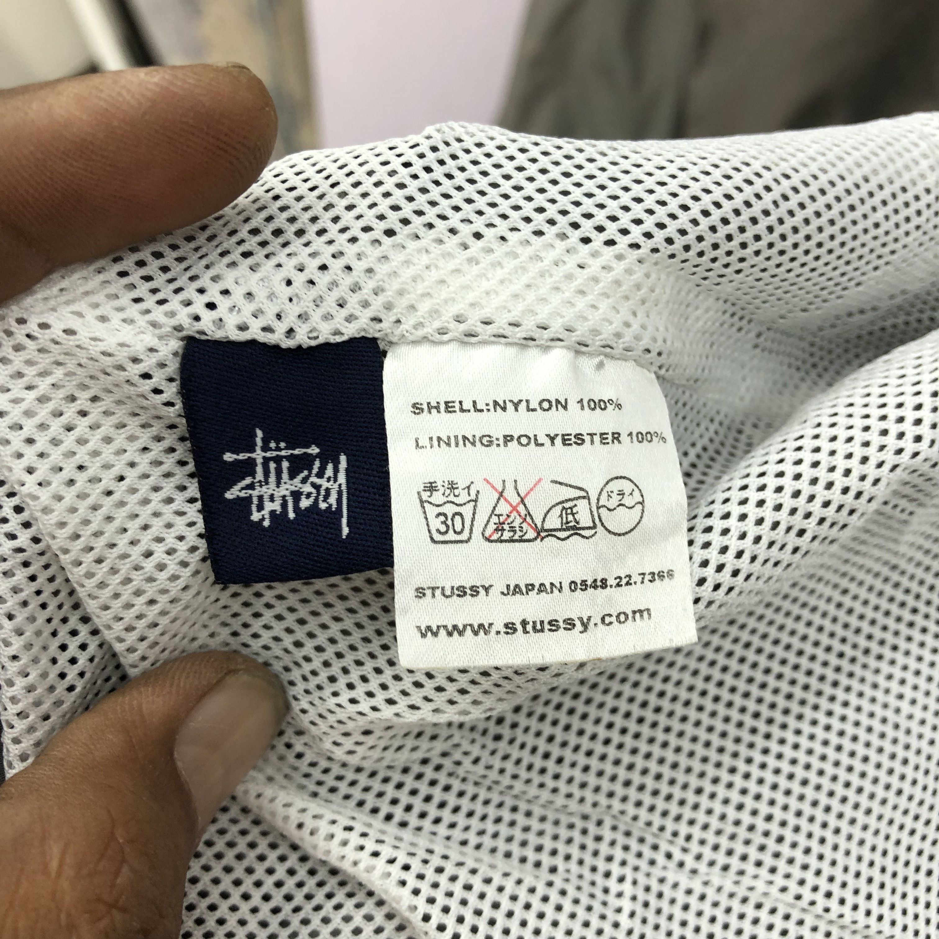 Stussy × Vintage Vintage 90s Faded Stussy Dice Windbreaker Jackets Size US L / EU 52-54 / 3 - 7 Thumbnail