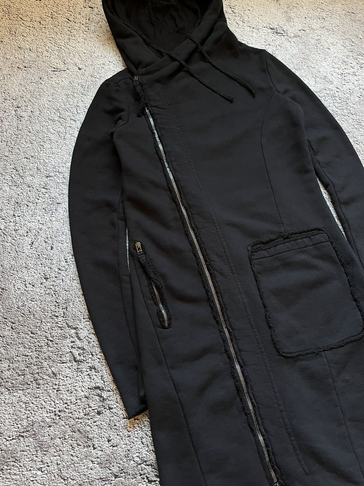 PAL OFFNER Pal Offner Asymmetric Hooded Long Jacket Size 3 (fits M-L) Size M / US 6-8 / IT 42-44 - 10 Thumbnail