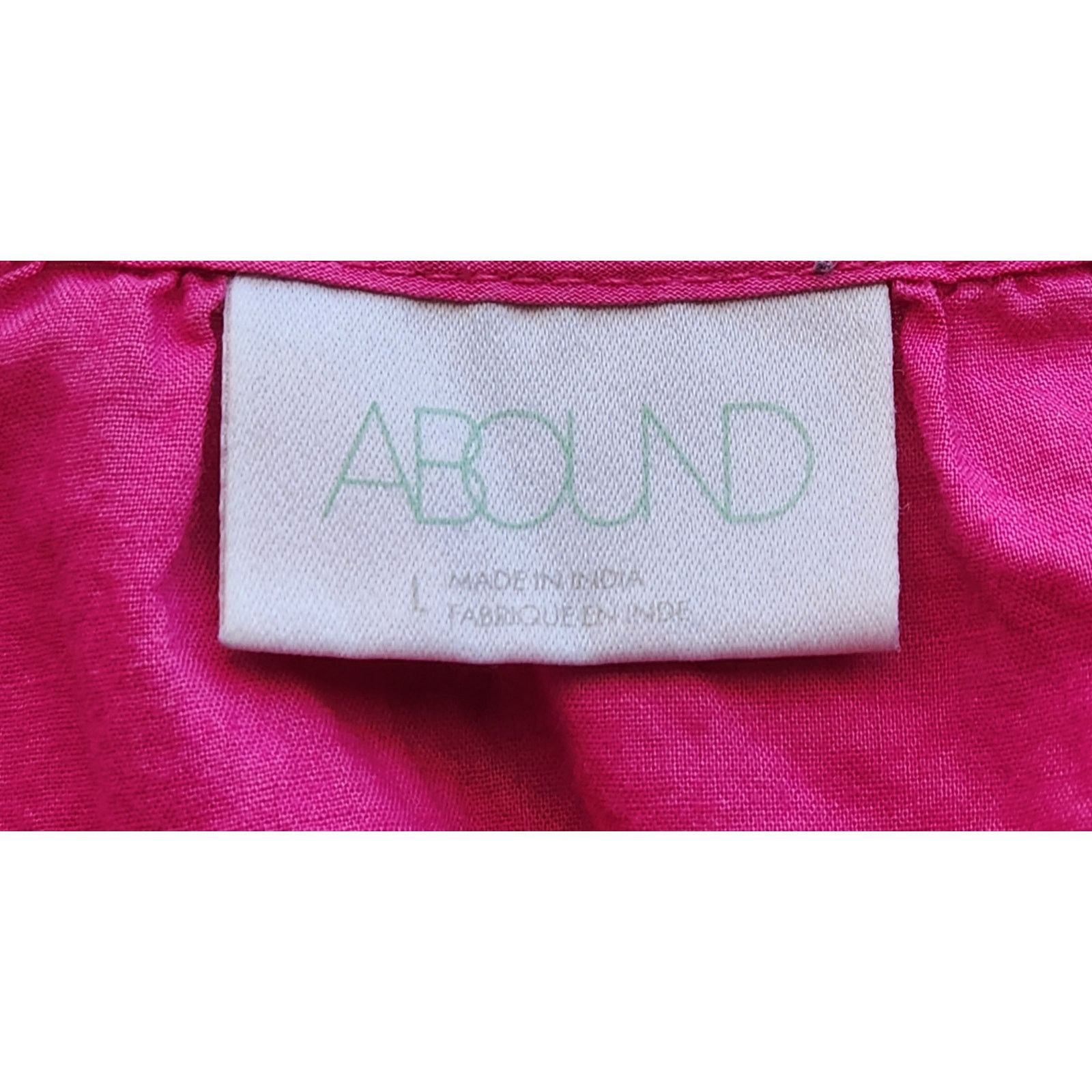 Other Abound Fuchsia Pink Eyelet Hem Cold Shoulder Top Large Size L / US 10 / IT 46 - 4 Thumbnail