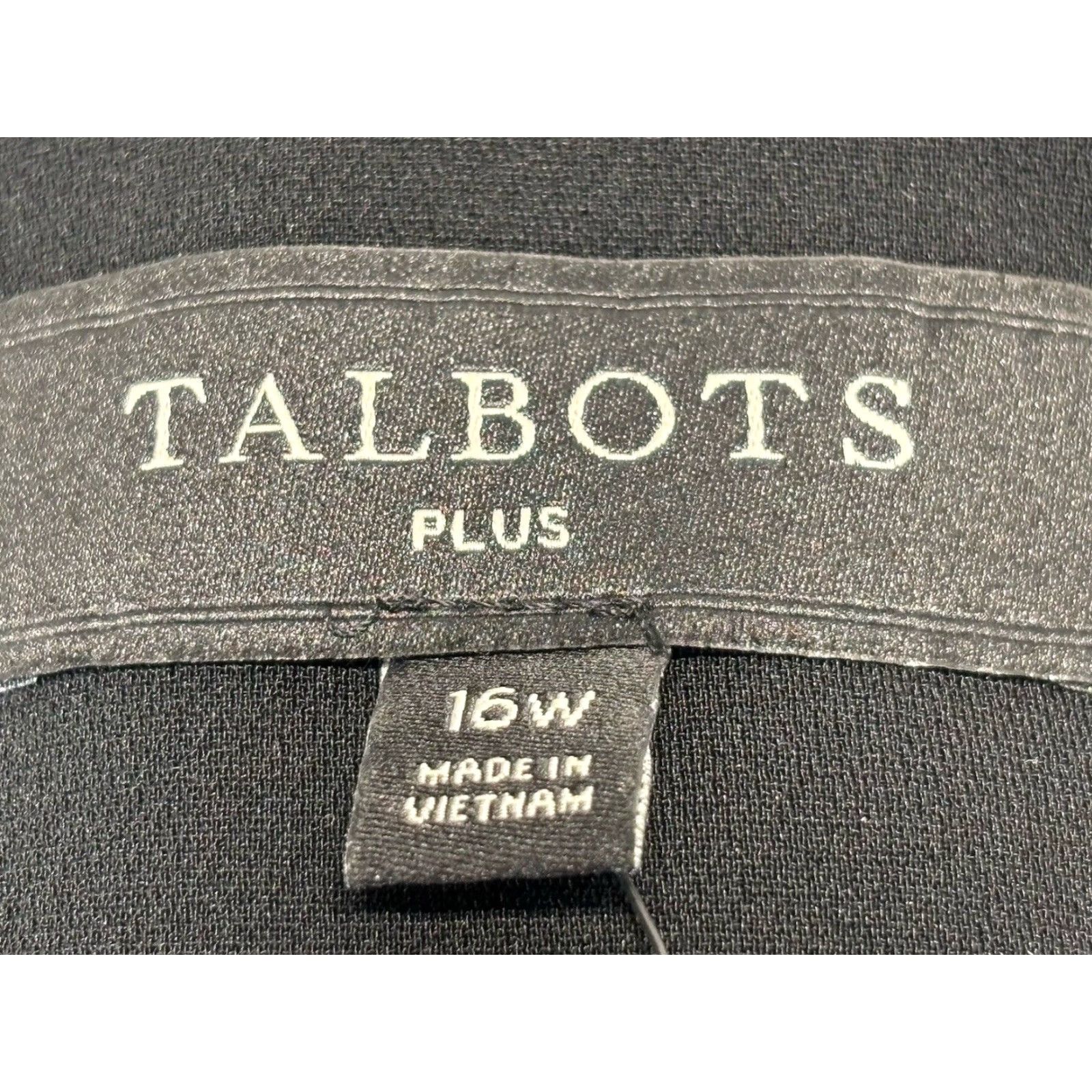 Talbots VINTAGE? No — Talbots Black Blazer Jacket 16W Women’s Blazer Plus Size Jacket Long Sleeve 2-Button Career Capsule (Women) Size XXL / US 16-18 / IT 52-54 - 7 Thumbnail