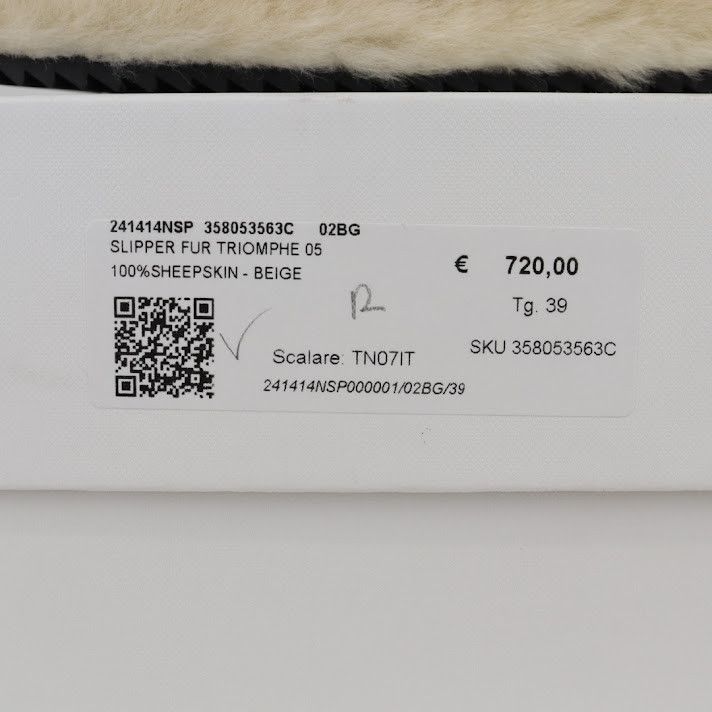 Celine o1rshd1 /dup/ Furry Slippers Slipper Fur Triomphe Size US 9 / IT 39 - 13 Thumbnail