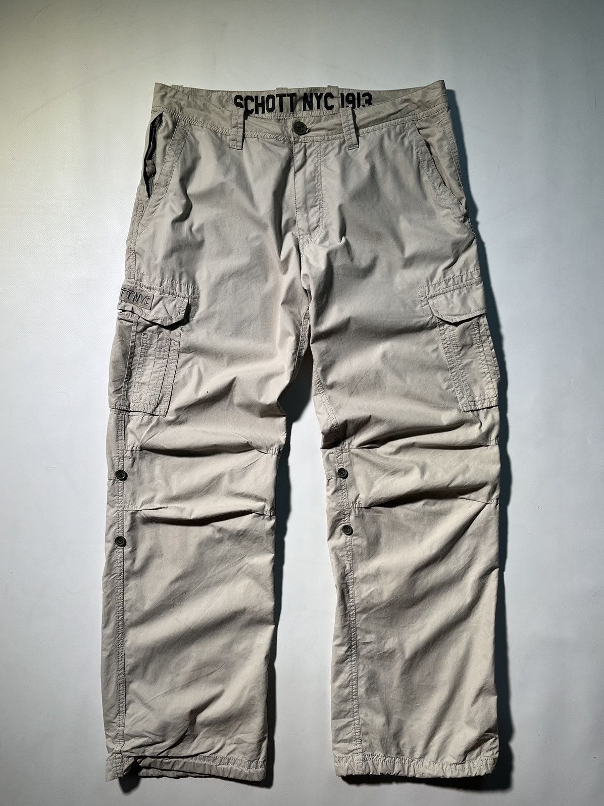 Schott Schott NYC military cargo pant Size US 34 / EU 50 - 1 Thumbnail