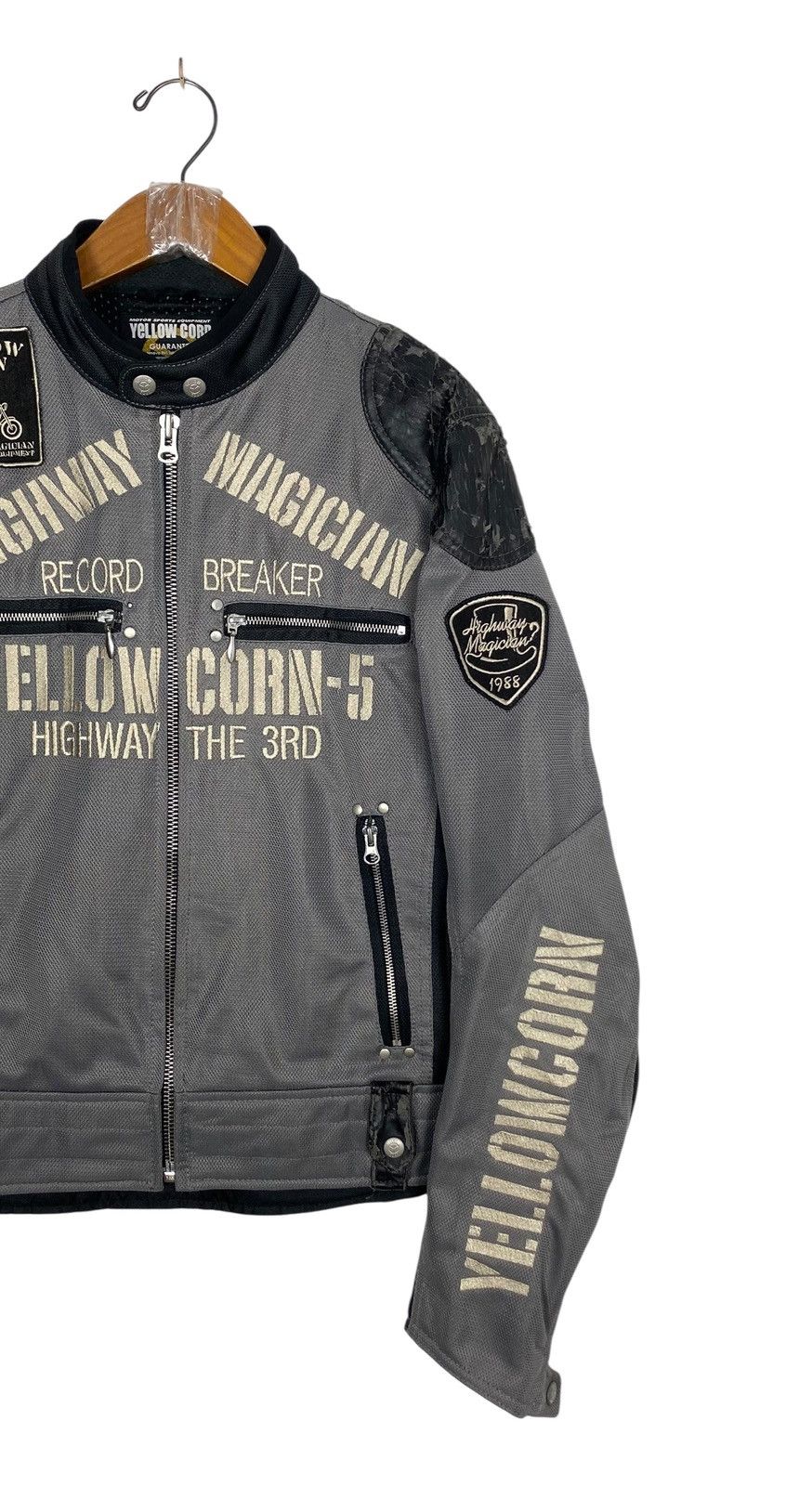 YELLOW CORN Rare‼️ Yellow Corn Bikers Jacket Embroidery Big Logo Size US S / EU 44-46 / 1 - 3 Thumbnail