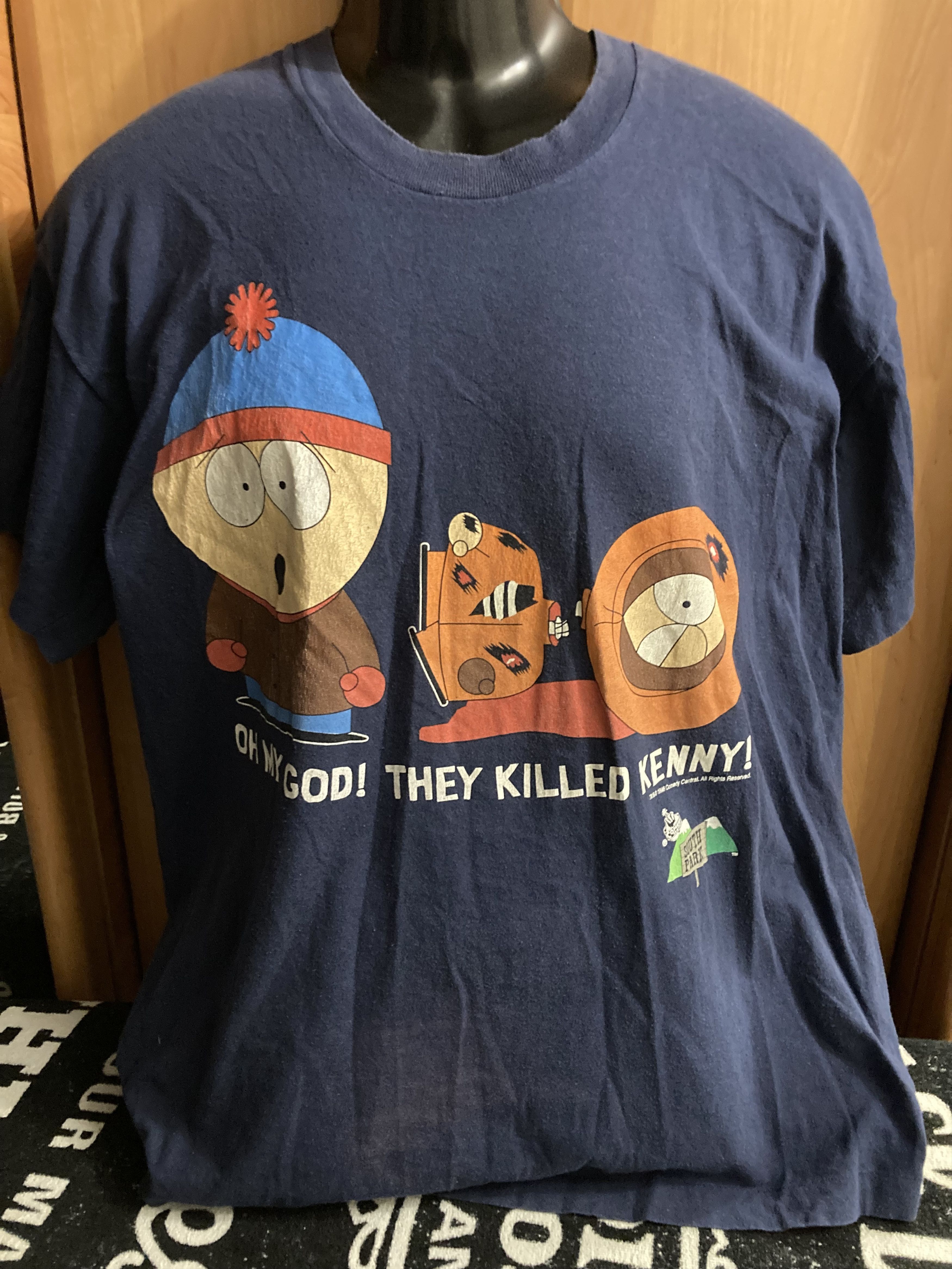 Vintage Vtg.South Park 1998 T Shirt Oh My God They Killed Kenny Size US XL / EU 56 / 4 - 14 Thumbnail