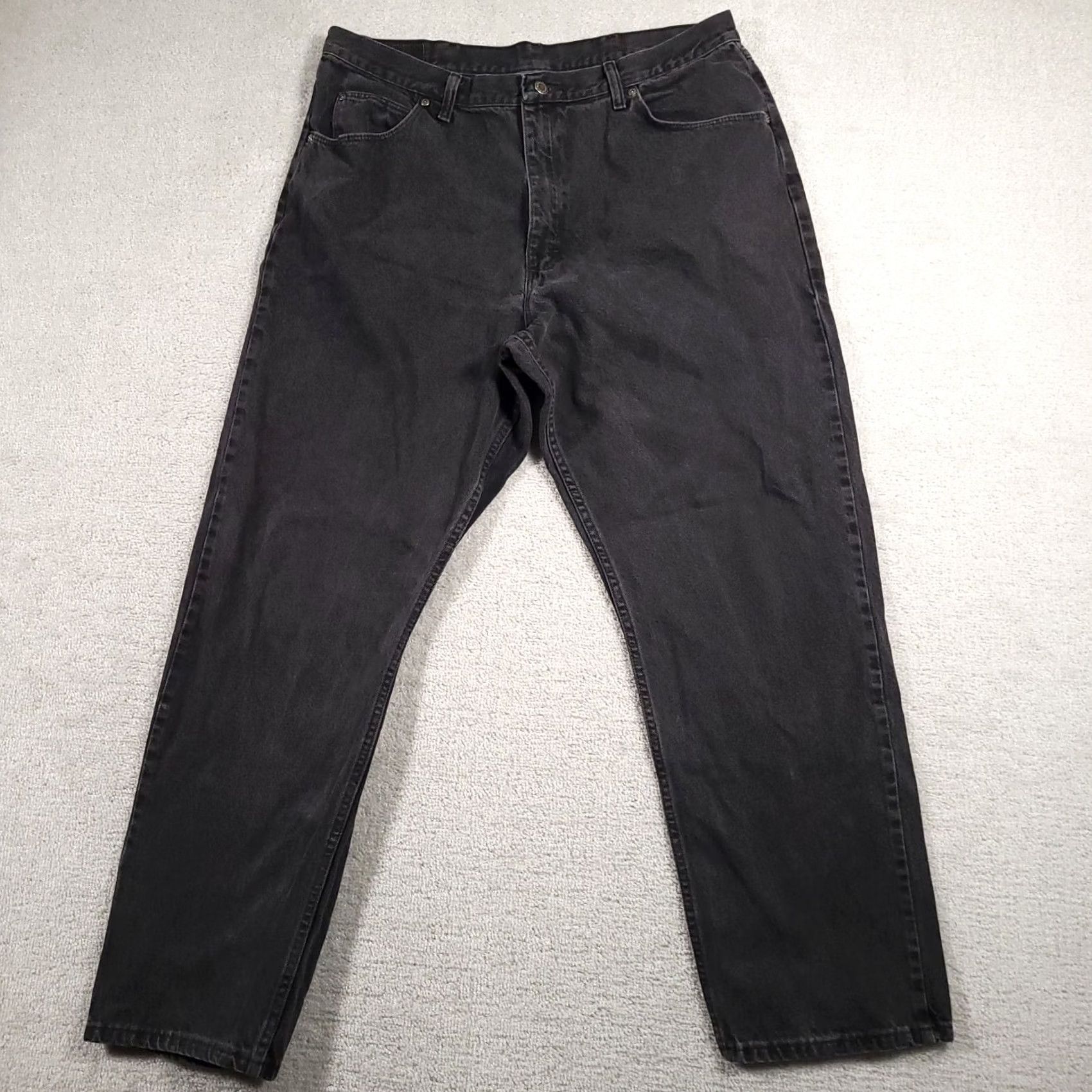 Wrangler VINTAGE Wrangler Jeans Mens 40x32 Black Western Cowboy High Rise Denim Regular Waist 40 Size US 40 / EU 56 - 2 Thumbnail