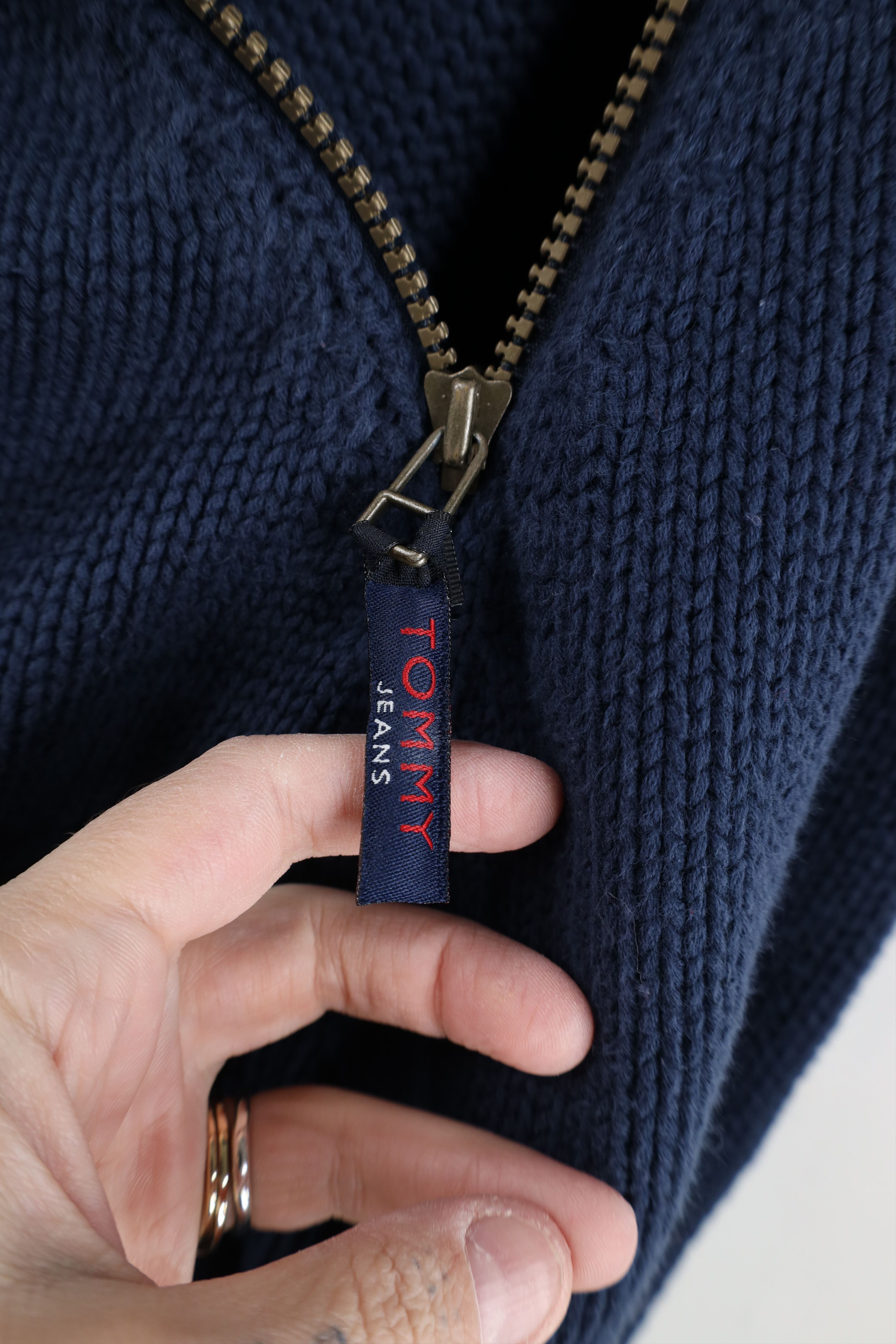 Tommy Hilfiger Vintage 90s Tommy Hilfiger Spell Heavy Knit Half Zip Sweater Size US XXL / EU 58 / 5 - 9 Thumbnail