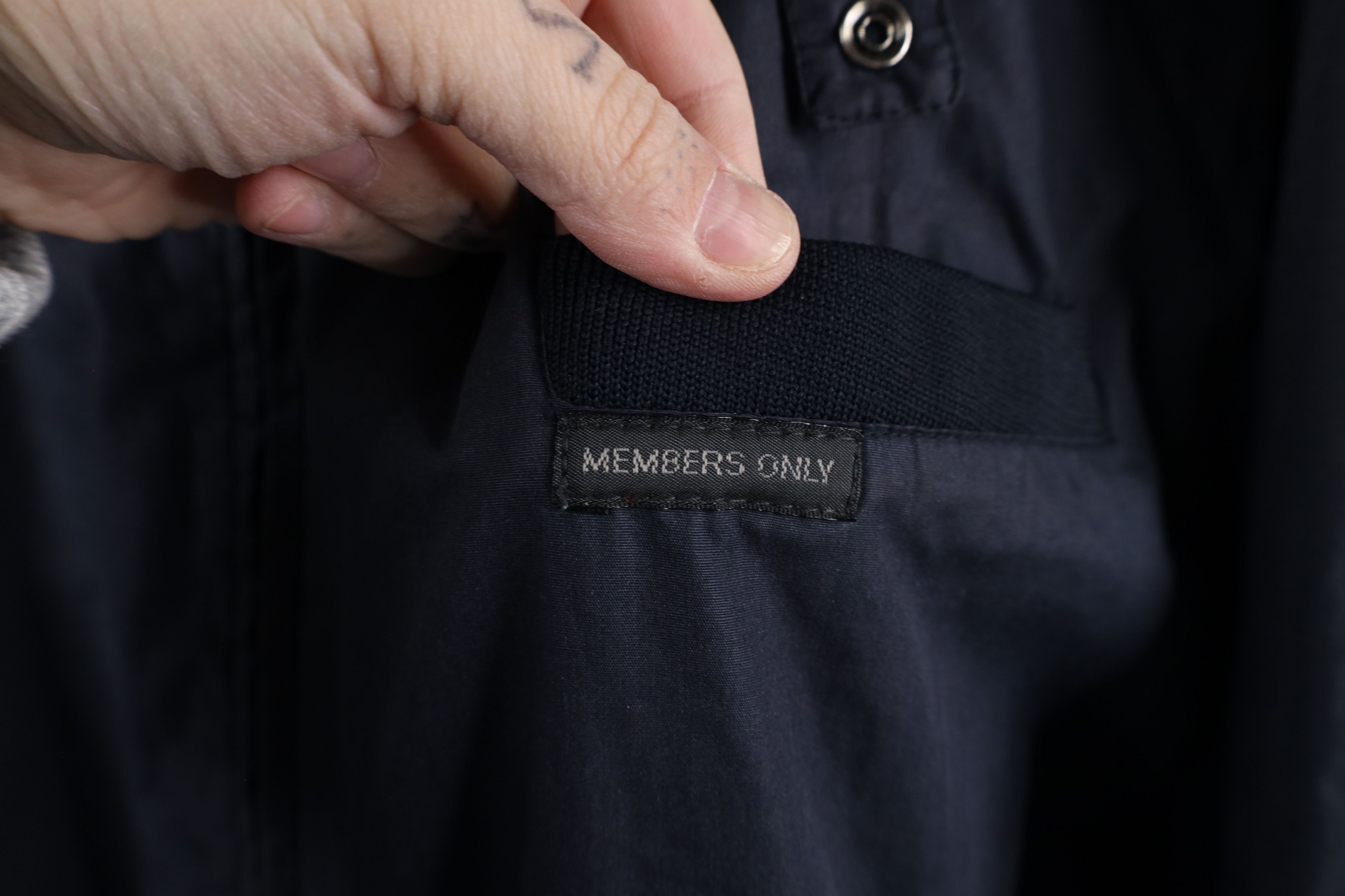 Vintage Vintage 90s Members Only Full Zip Racer Bomber Jacket Blue Size US XXL / EU 58 / 5 - 5 Thumbnail