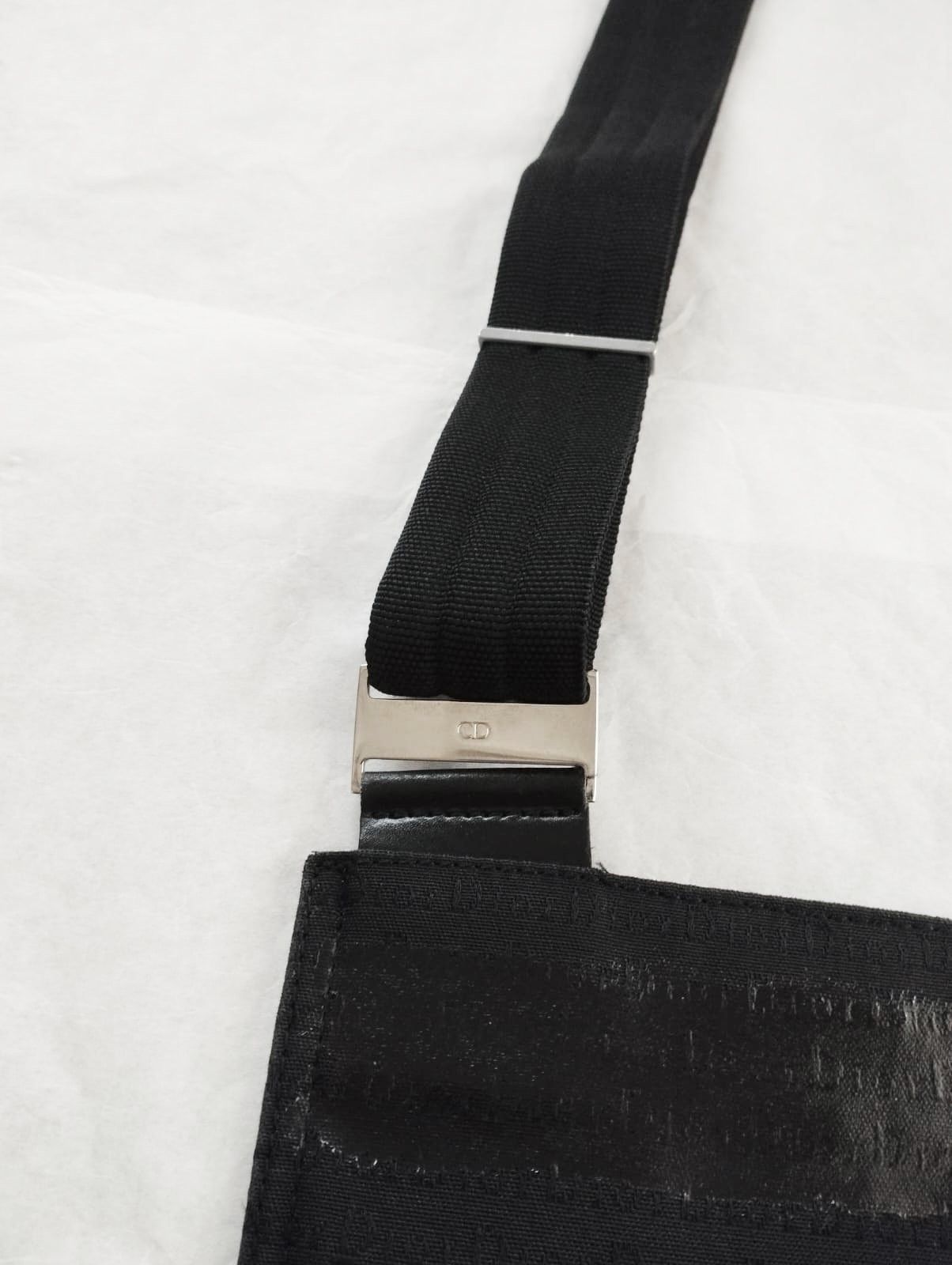 Dior × Hedi Slimane Dior Homme FW03 "Luster" Waxed Monogram Canvas Crossbody Bag Size ONE SIZE - 6 Thumbnail