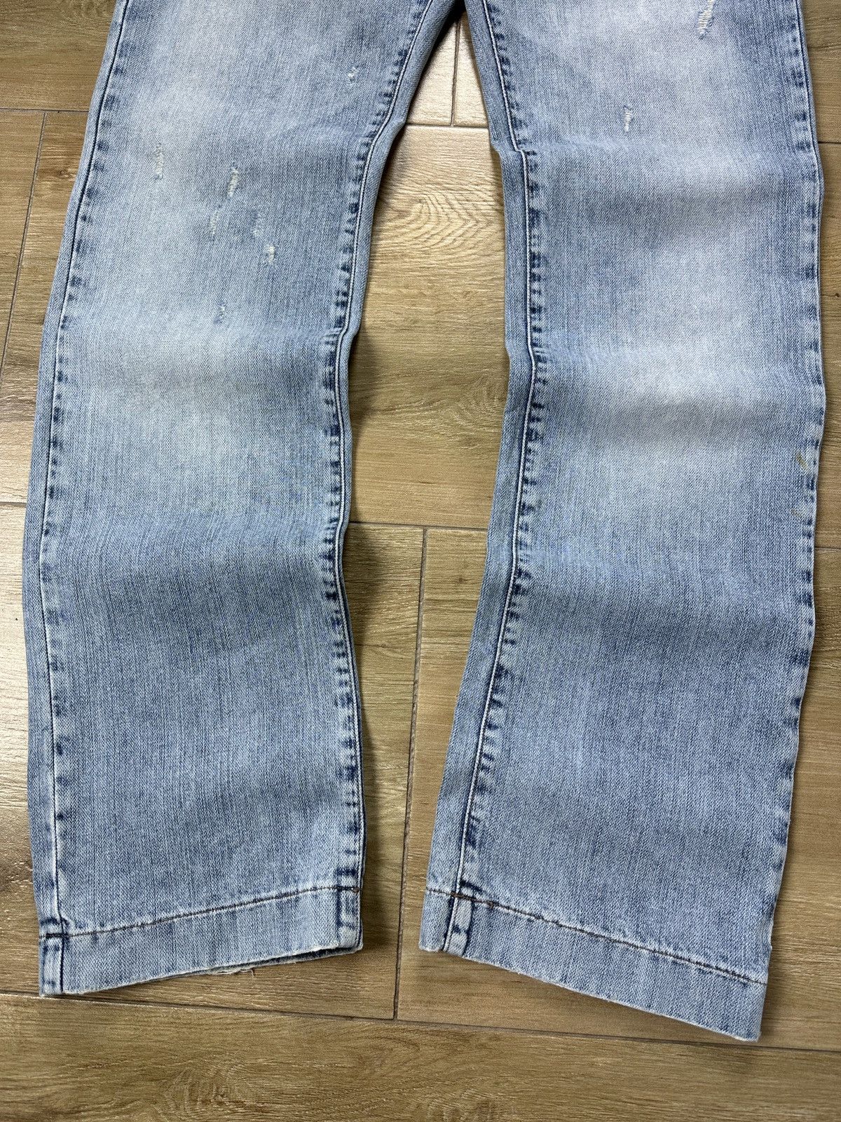 Dolce & Gabbana × Vintage Vintage Dolce&Gabbana Low Waist Distressed Blue Denim Jeans Size US 34 / EU 50 - 3 Thumbnail