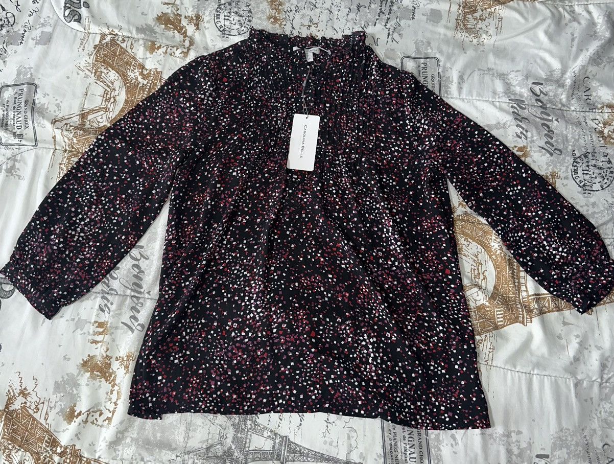 Other Boutique Style Carolina Belle Montreal Top Small Ruffle Neck Size S / US 4 / IT 40 - 1 Thumbnail