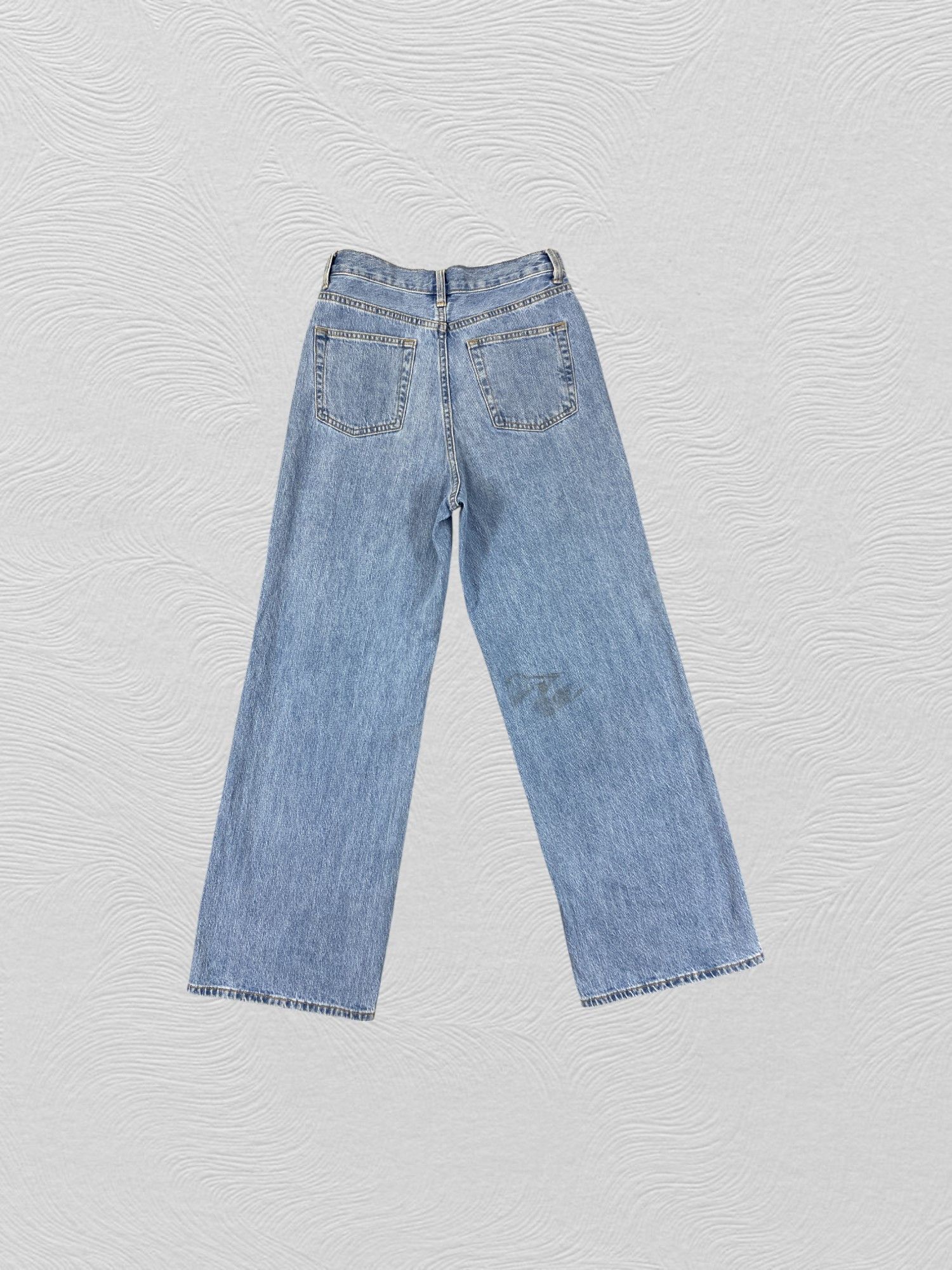 Japanese Brand Distressed Blue GU Baggy/Balloon Jeans 28x28.5 Denim- JN3587 Size US 28 / EU 44 - 2 Thumbnail