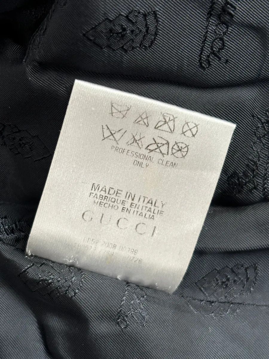 Gucci AW2008 Gucci Black Wool Buttoned Premium Jacket by Frida Giannini Size US M / EU 48-50 / 2 - 14 Thumbnail