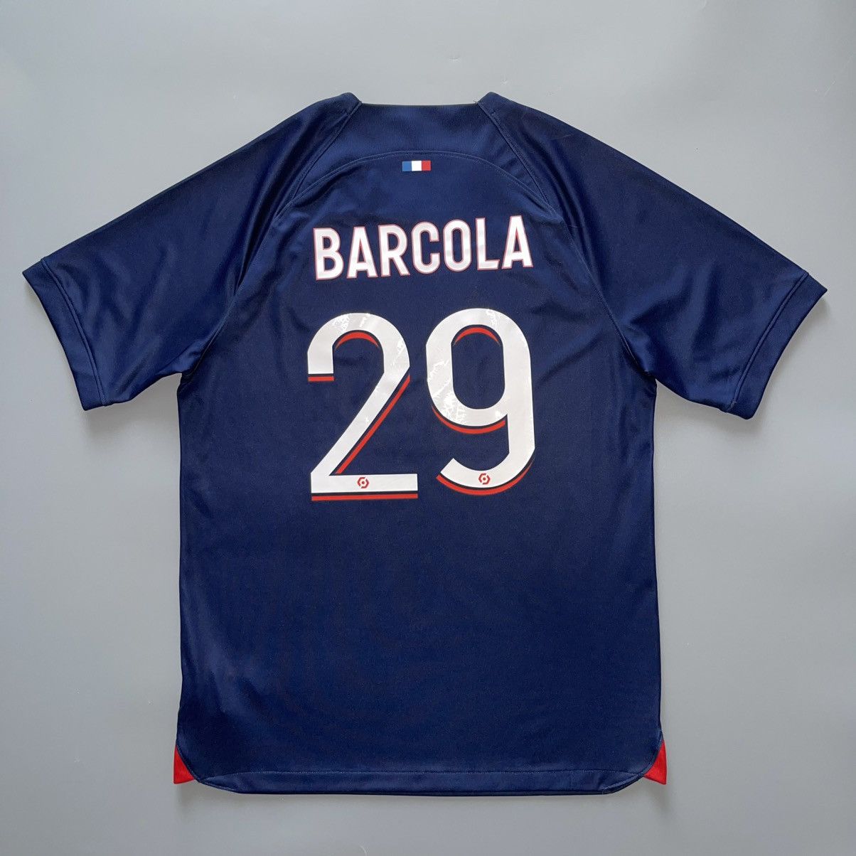 Nike × Vintage PSG NIKE 2023/2024 FOOTBALL SOCCER HOME JERSEY #29 BARCOLA Size US M / EU 48-50 / 2 - 1 Thumbnail