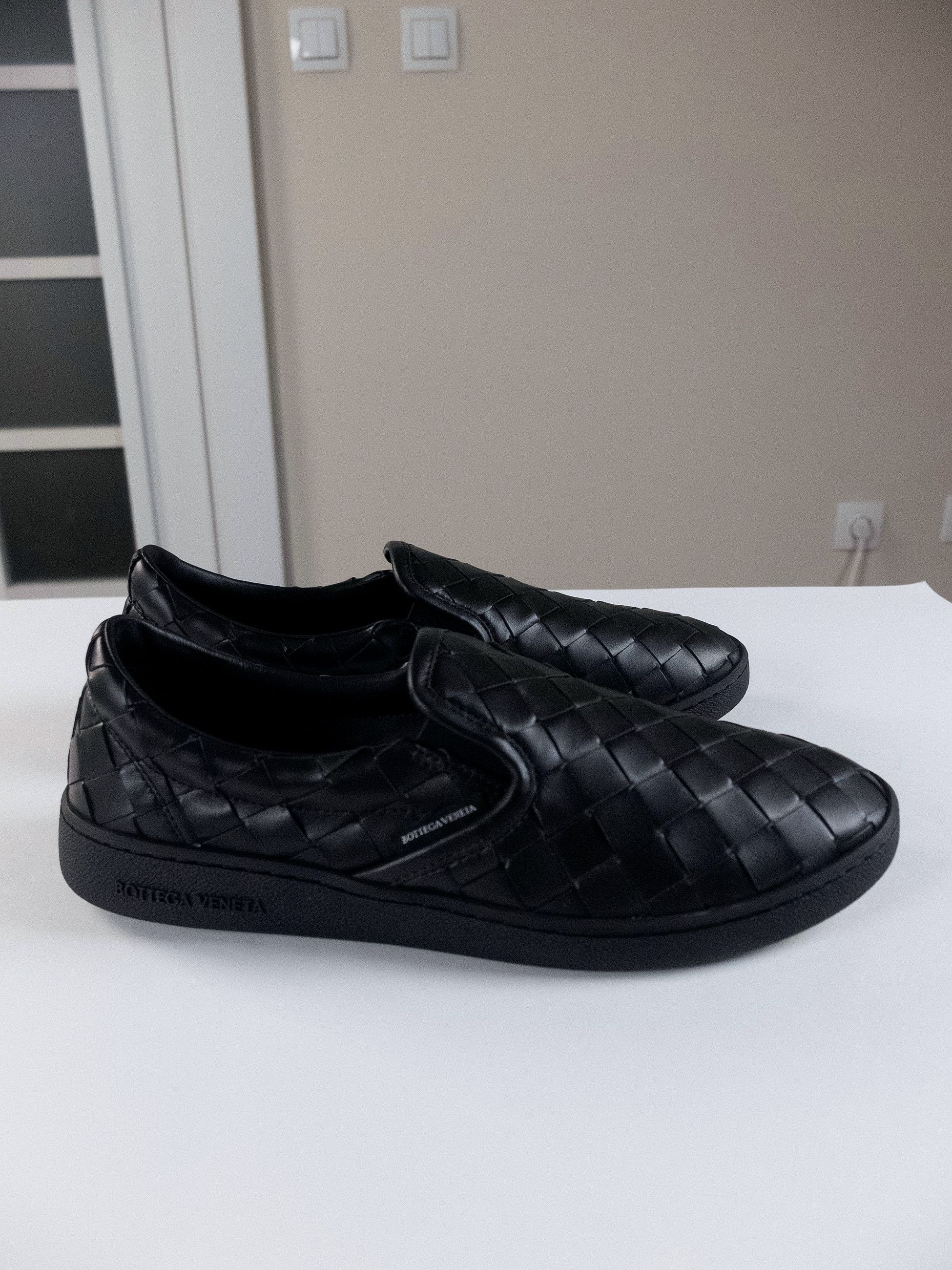 Bottega Veneta BOTTEGA VENETA Sawyer full black intrecciato sneakers 8 41 q Size US 8 / EU 41 - 6 Thumbnail