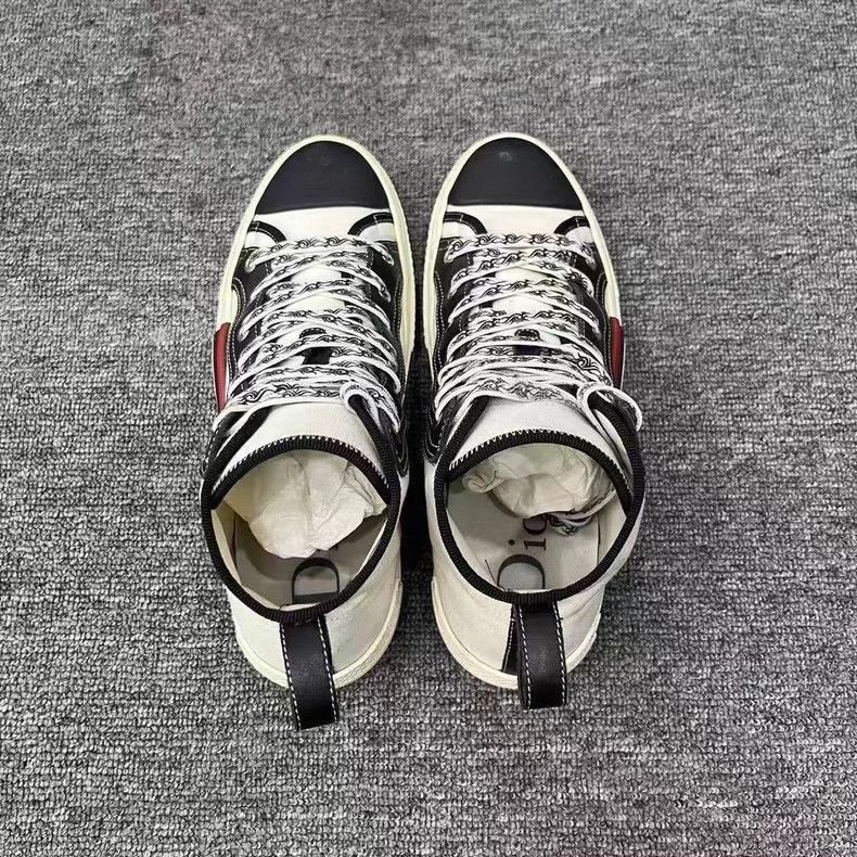 Dior Dior Black and White HighTop Sneakers-2506 Size US 10 / EU 43 - 3 Thumbnail