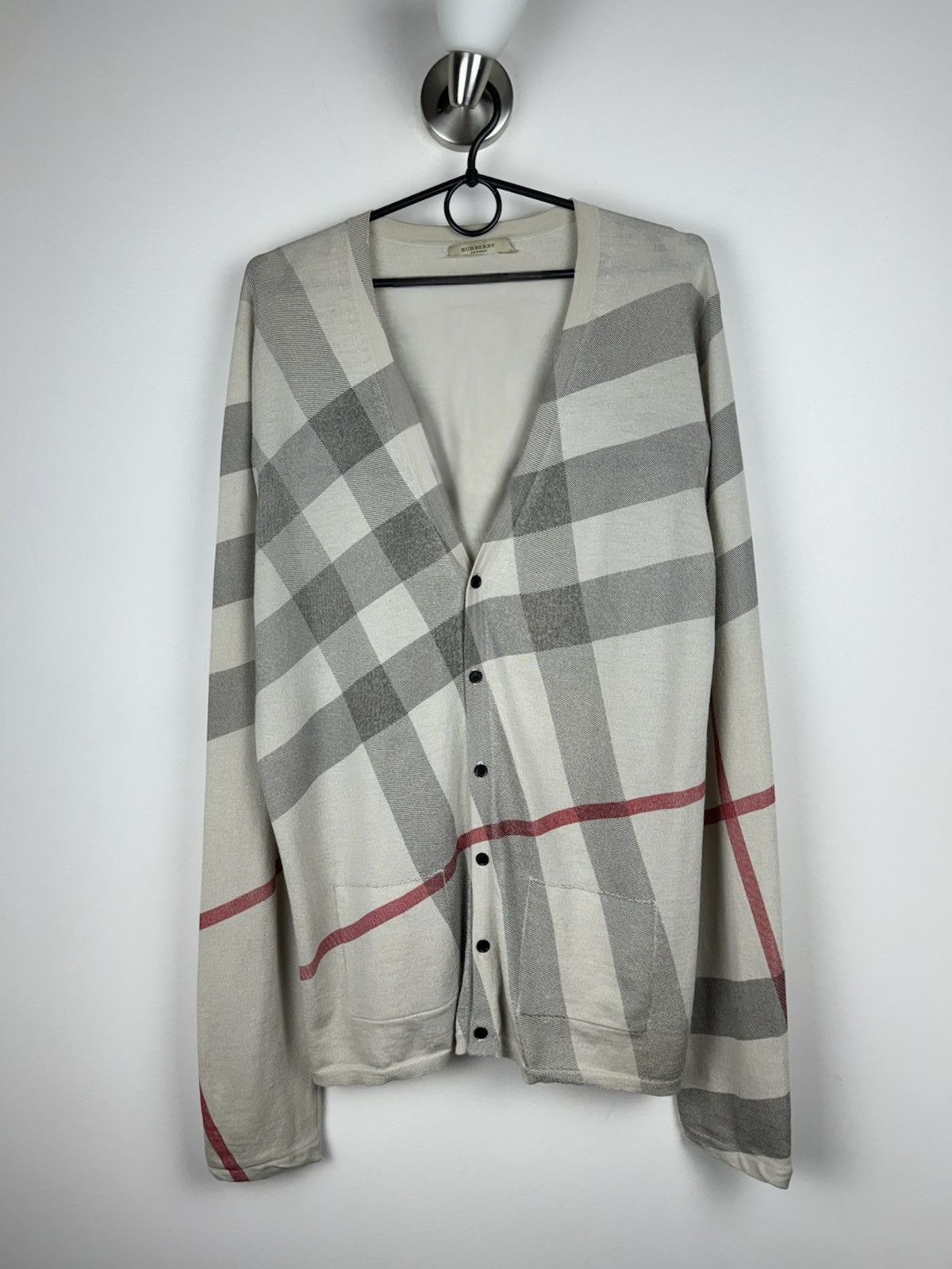Burberry × Vintage Vintage wool rare sweater Burberry original casual item Size US M / EU 48-50 / 2 - 1 Thumbnail