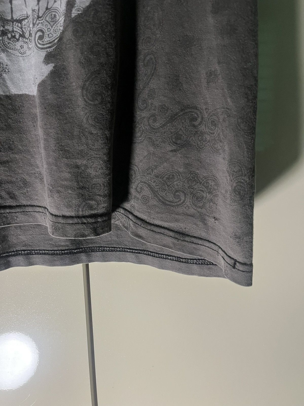 Number (N)ine NUMBER (N)INE 07AW “LOVE GOD MURDER” PAISLEY SKULL TEE Size US M / EU 48-50 / 2 - 4 Thumbnail
