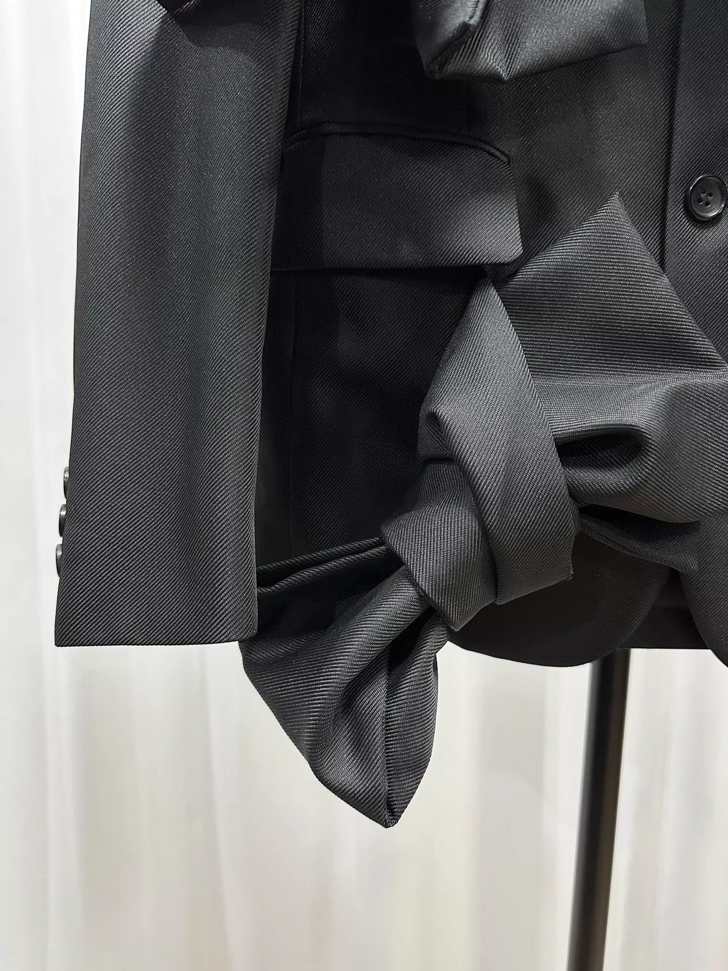 Comme des Garcons Comme des Garcons Homme Plus 25ss Women's Black Bow Jacket XS Size XS / US 0-2 / IT 36-38 - 3 Thumbnail