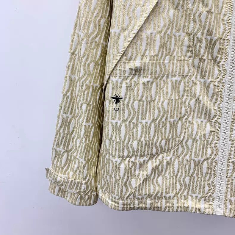 Dior Dior 25 Miss yellow logo letter full-print hooded zipper l Size S / US 4 / IT 40 - 4 Thumbnail
