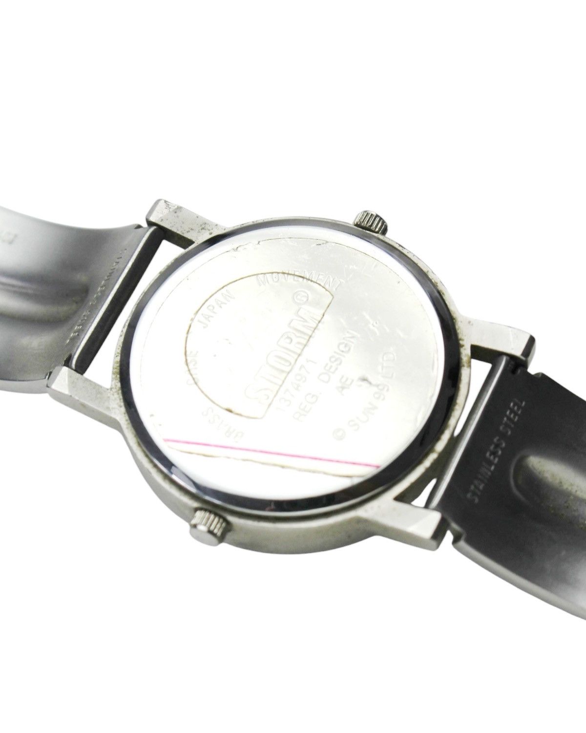 Vintage 2000S STORM UFO SPACE AGE DUAL-EYE DESIGN STEEL WATCH Size ONE SIZE - 8 Thumbnail