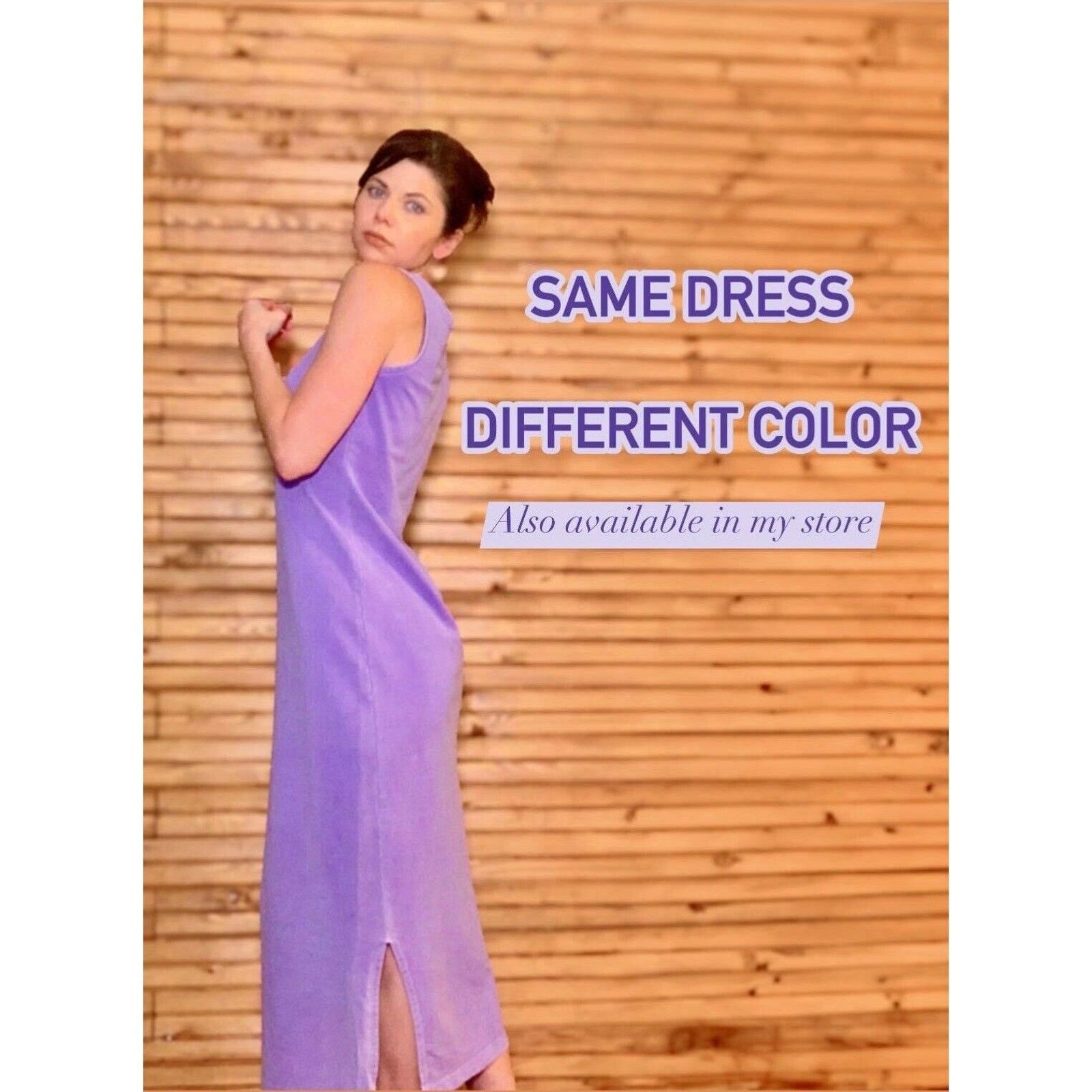 Other Vtg 90s Dusty Blue Marsh Landing Maxi Body Con Tshirt Dress Size S / US 4 / IT 40 - 2 Thumbnail