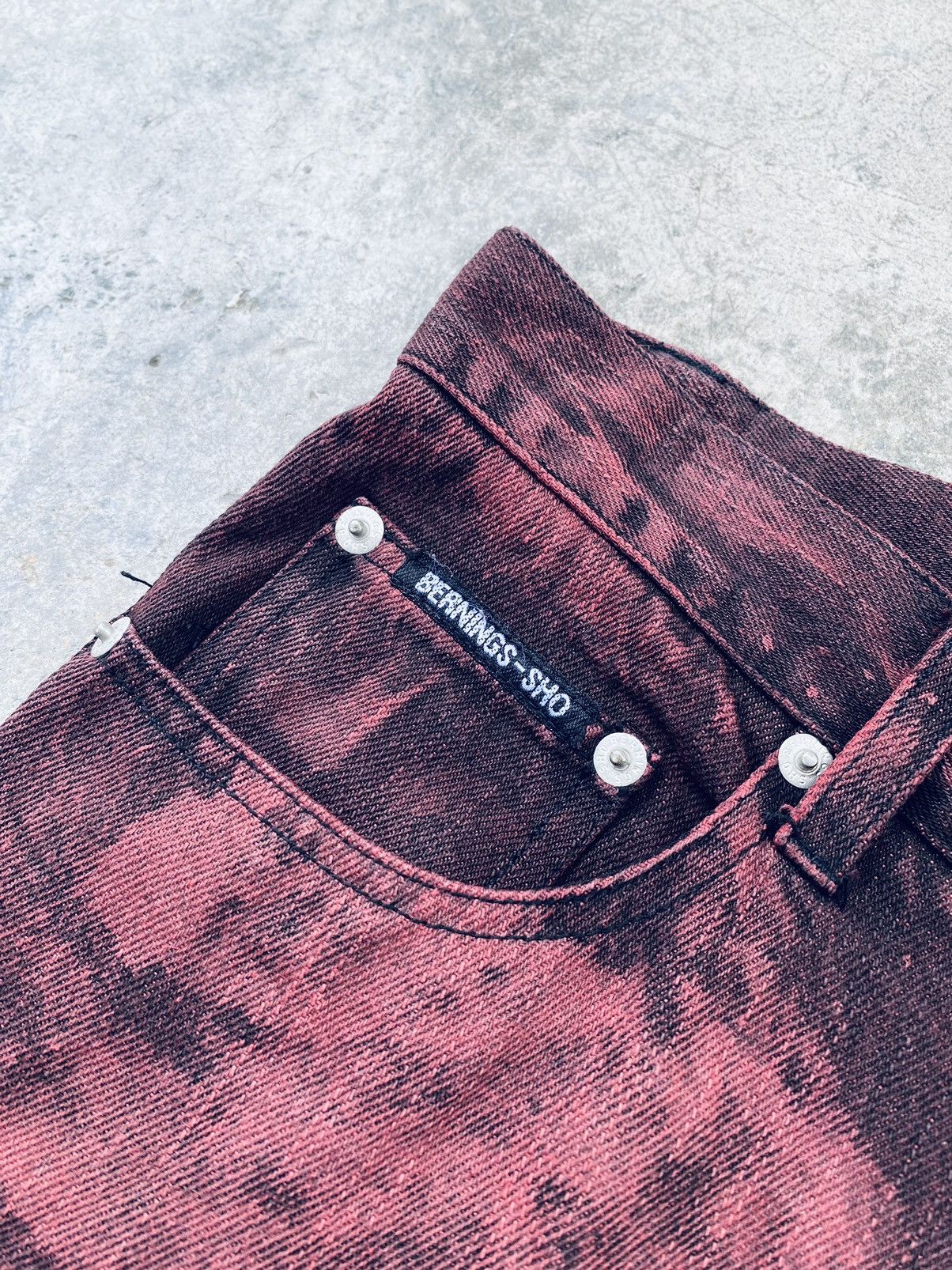 Vintage Vintage Berninis Sho Distressed Bottom Bell Denim Pants Size US 32 / EU 48 - 9 Thumbnail