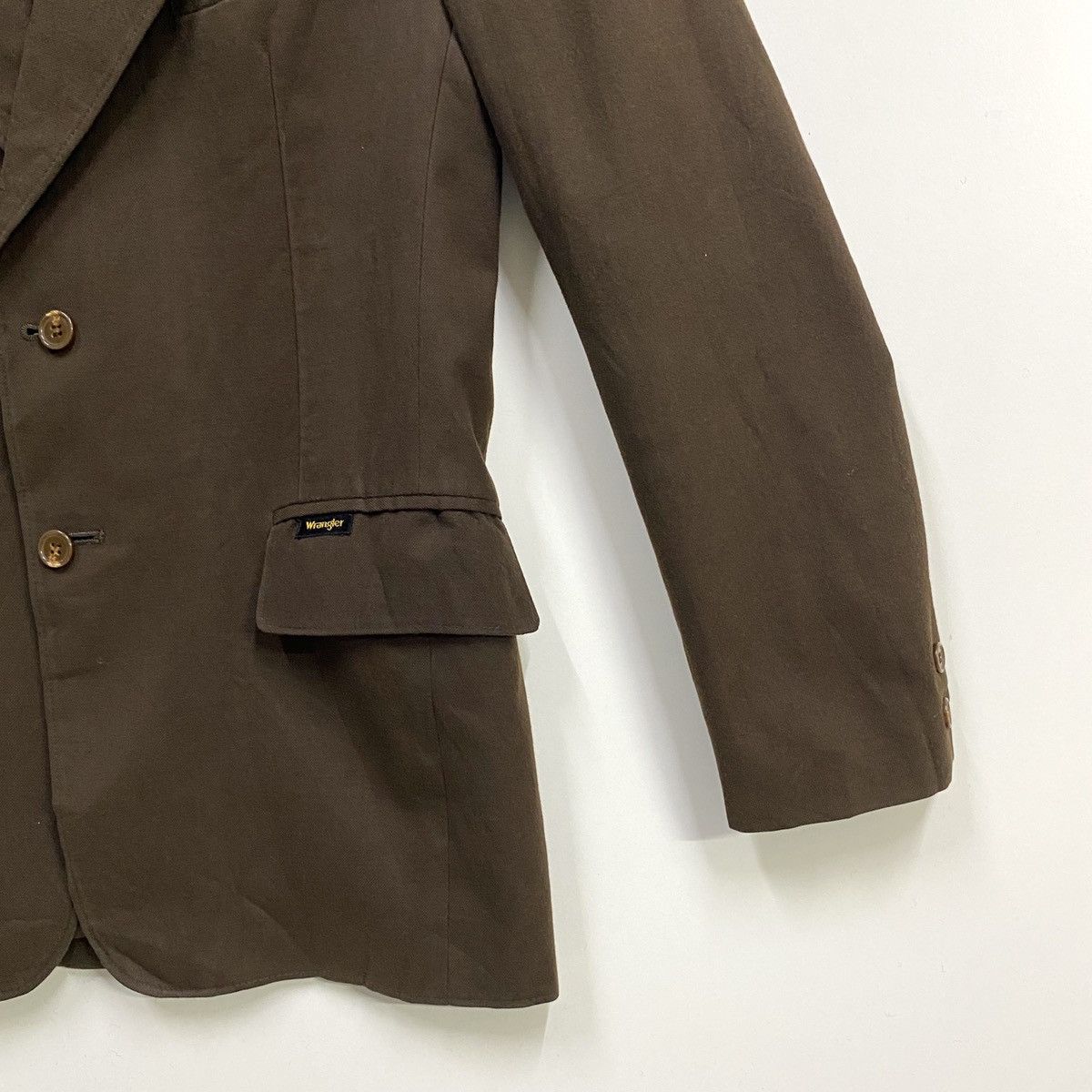 Vintage × Wrangler Vintage Wrangler Blazer Jacket Dark Brown Small Size 38R - 4 Thumbnail