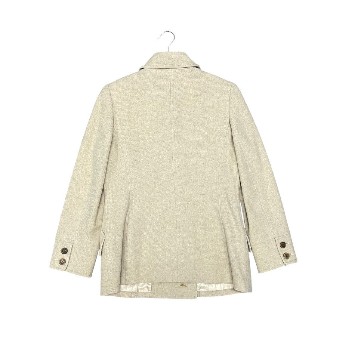 Louis Feraud Vintage Louis Feraud Paris Wool & Cashmere Peacoat Jacket Size S / US 4 / IT 40 - 11 Thumbnail
