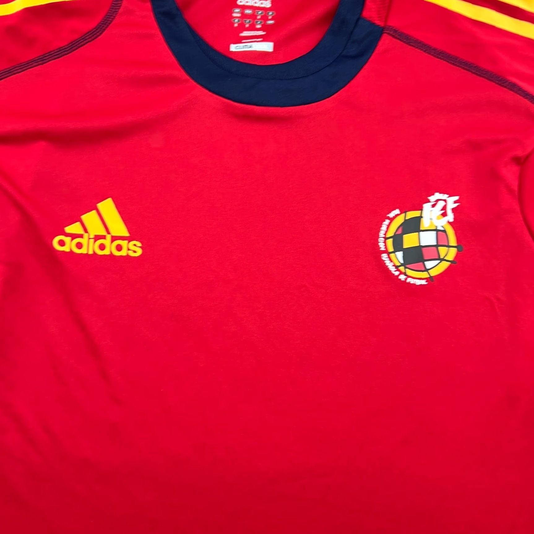 Adidas adidas Spain 2009 2010 Training Football Jersey Mens M Red Shirt Short Sleeve Moisture Wicking Quick Dry Athletic Football Size US M / EU 48-50 / 2 - 7 Thumbnail