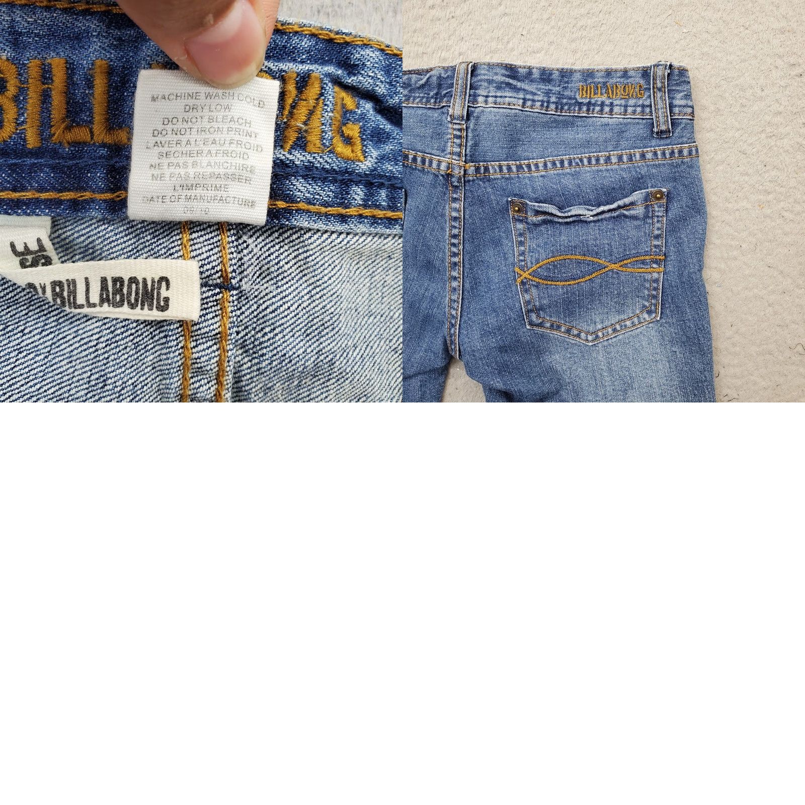 Billabong Billabong Jeans Bermuda Short Women's 1 Blue Denim Distressed Frayed Hem 5-Pocket Denim Cotton Shirt Woman Pink? Size 25" / US 0 / IT 36 - 8 Thumbnail