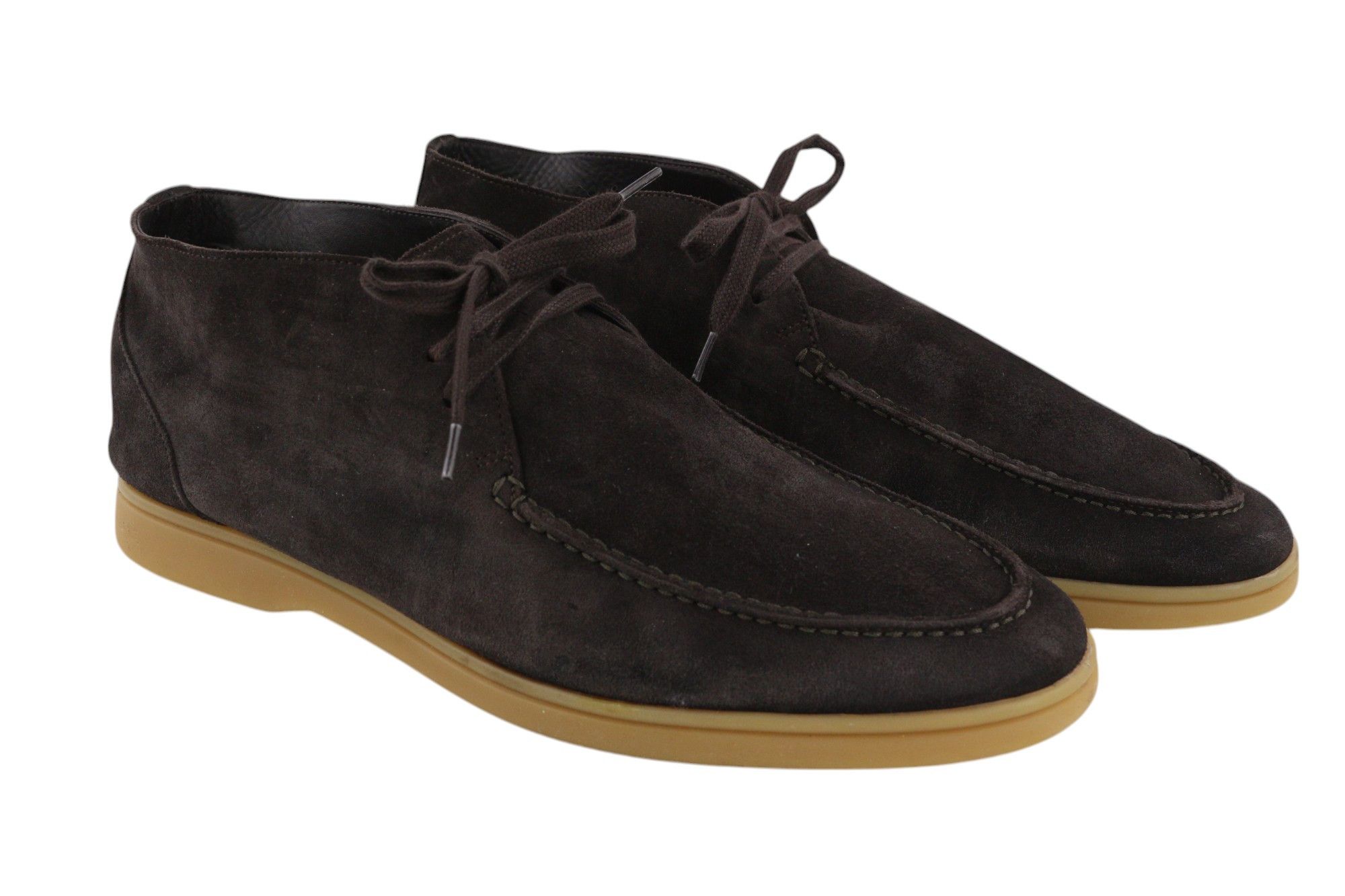 Suitsupply EU43 Dark Brown Suede Leather High Top Shoes 81564 Size US 10 / EU 43 - 1 Thumbnail