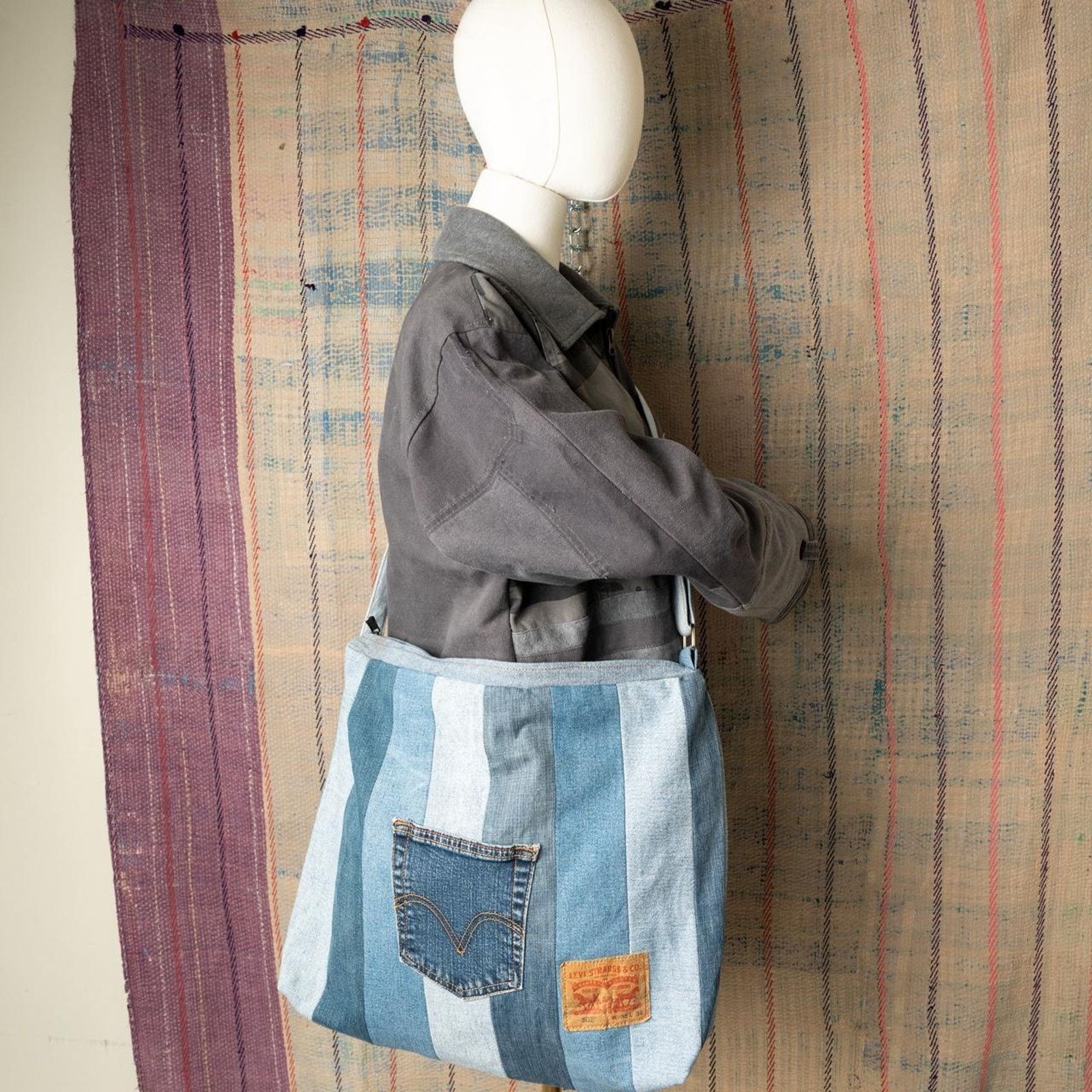 Levi's Custom upcycled denim shoulder bag Size ONE SIZE - 3 Thumbnail