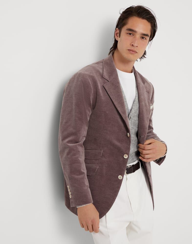 Brunello Cucinelli o1w1db11025 Suit-Type Jacket in Light/Pastel Red Size US S / EU 44-46 / 1 - 1 Thumbnail