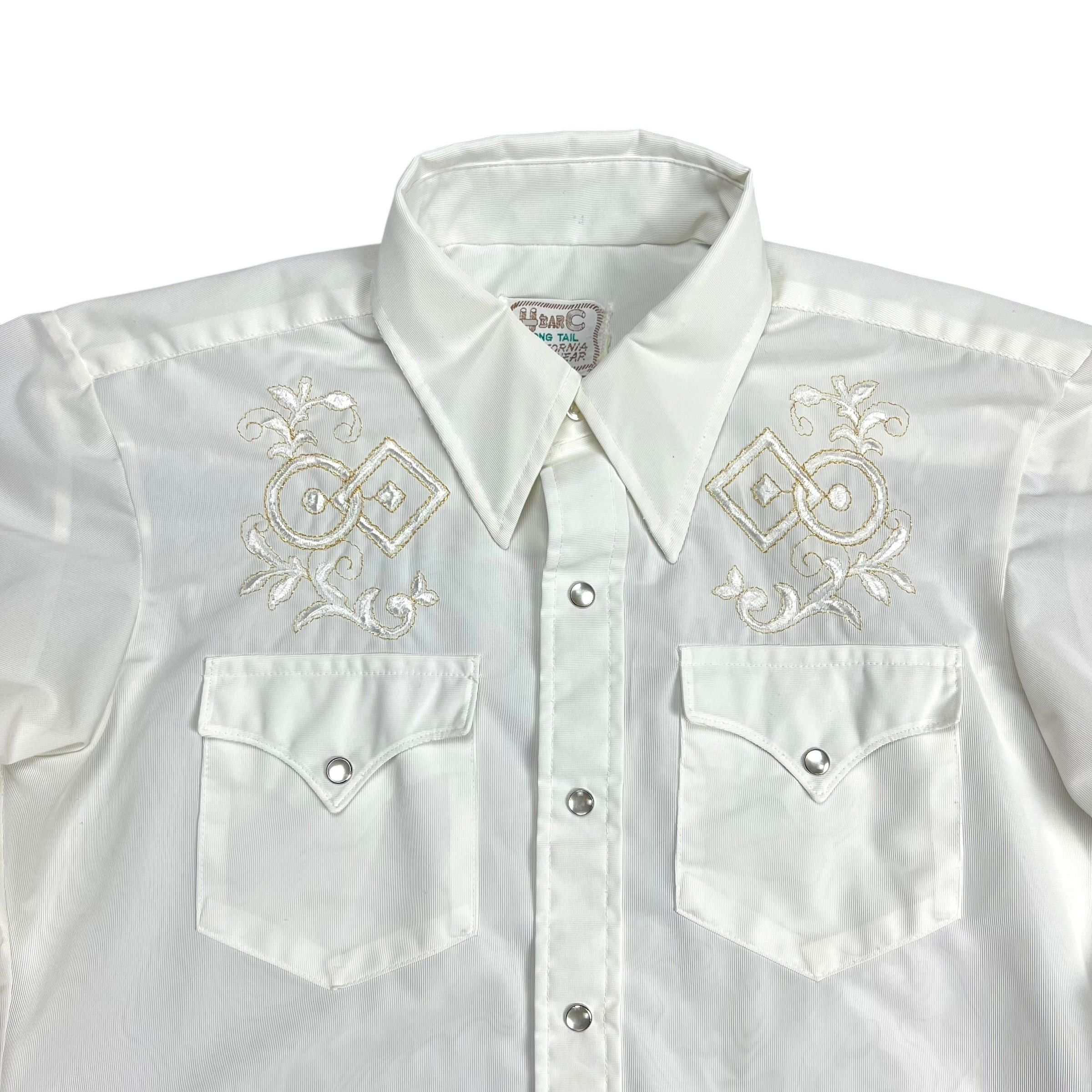 Vintage H BAR C Long Tail Sheer Western Button-up Shirt - L Size US L / EU 52-54 / 3 - 2 Thumbnail
