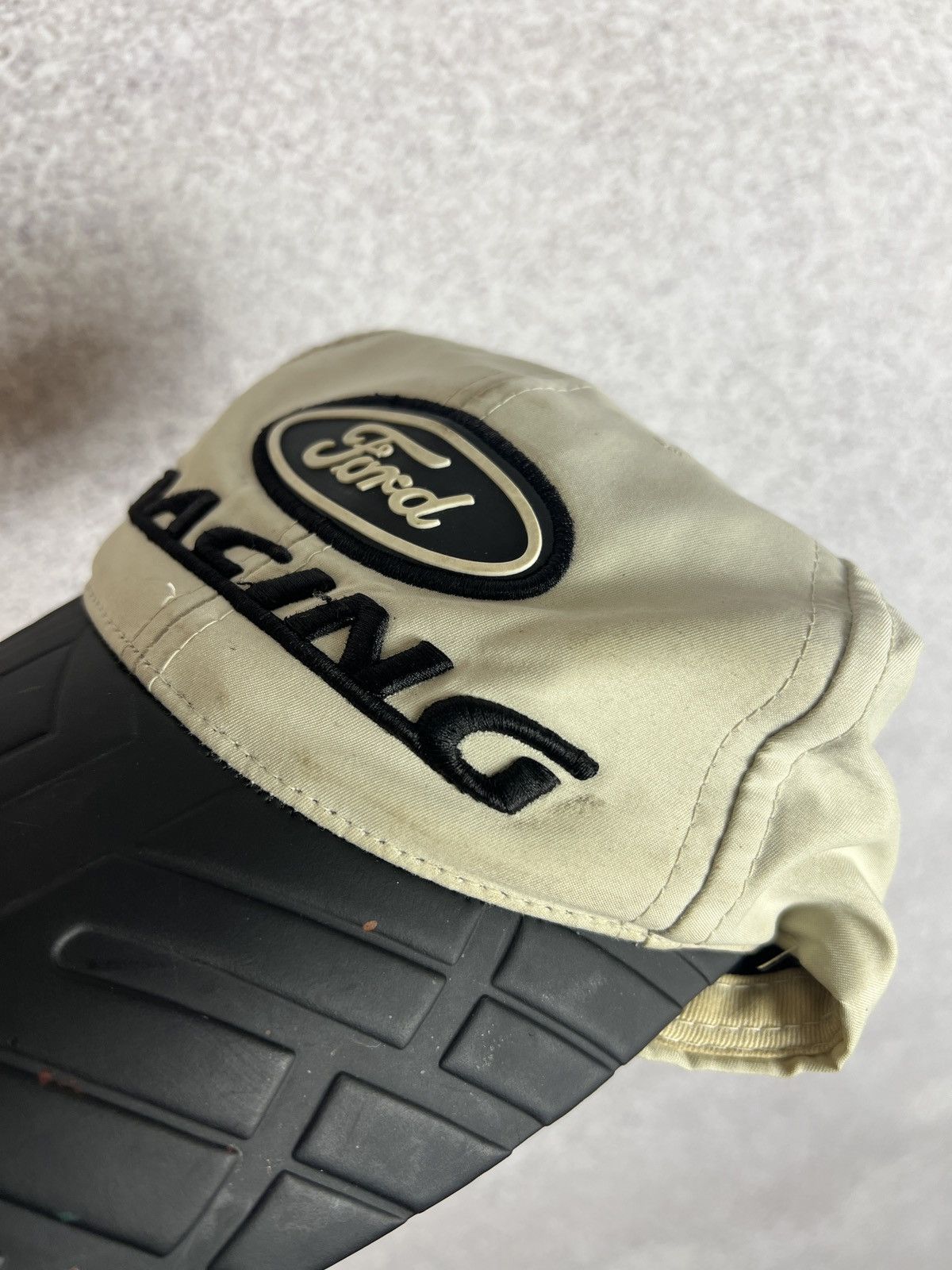 Vintage Rare! Vintage Ford Racing Tire Tread Visor Cap Hat Y2K Size ONE SIZE - 13 Thumbnail