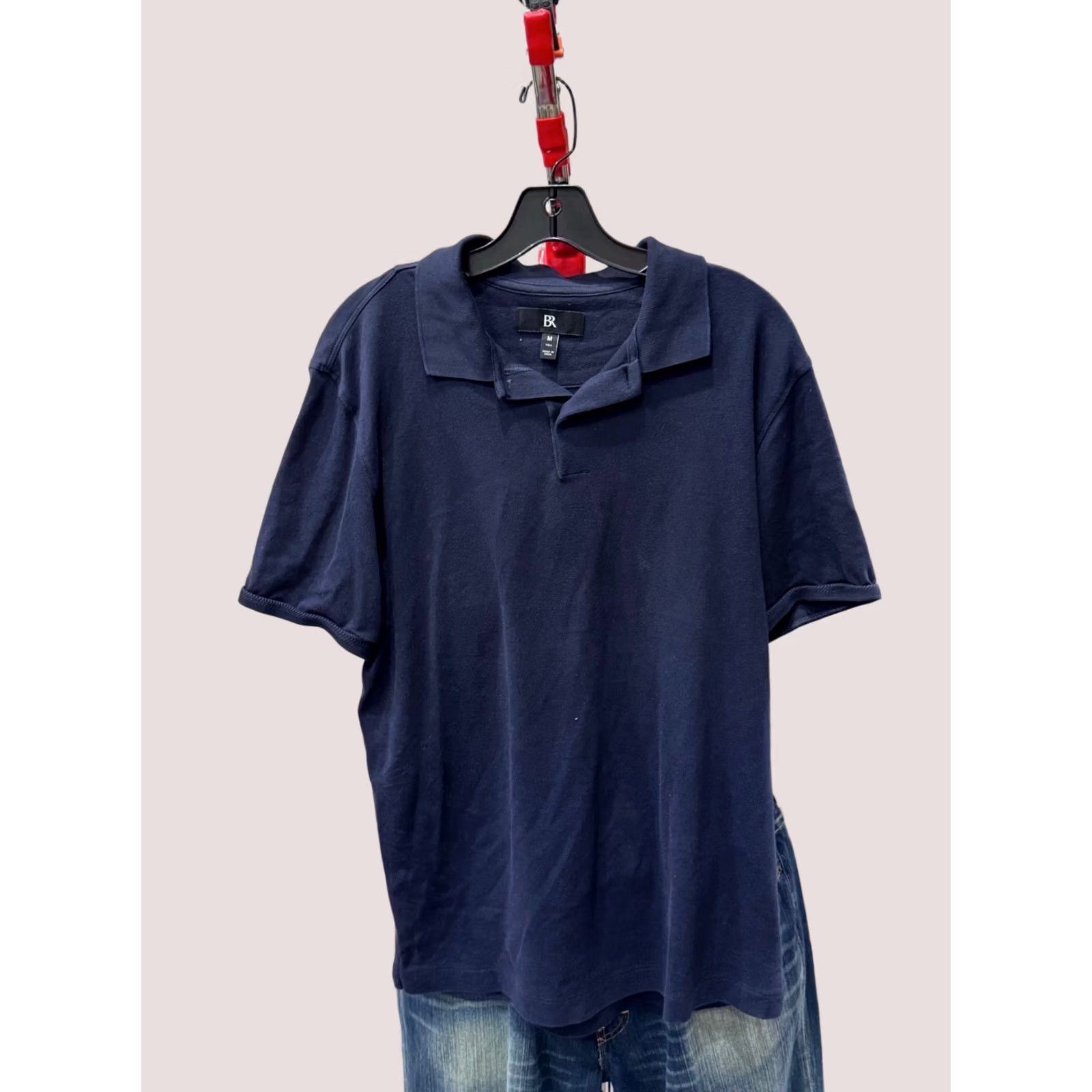 Banana Republic Banana Republic Navy Blue Polo Shirt Mens Medium Tall Long Sleeve Shirt Size US M / EU 48-50 / 2 - 1 Thumbnail