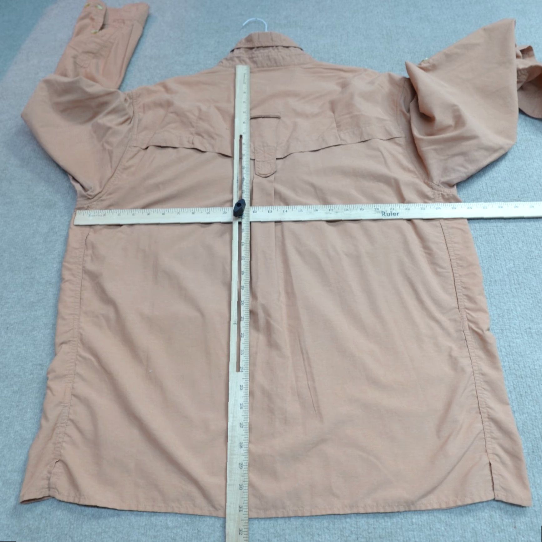 ExOfficio ExOfficio Shirt XL Orange Solid Long Sleeve Vented Nylon Polyester Shirt Mens XL Orange Solid Long Sleeve Button-Up/Collar-Down Mens Size US XL / EU 56 / 4 - 8 Thumbnail