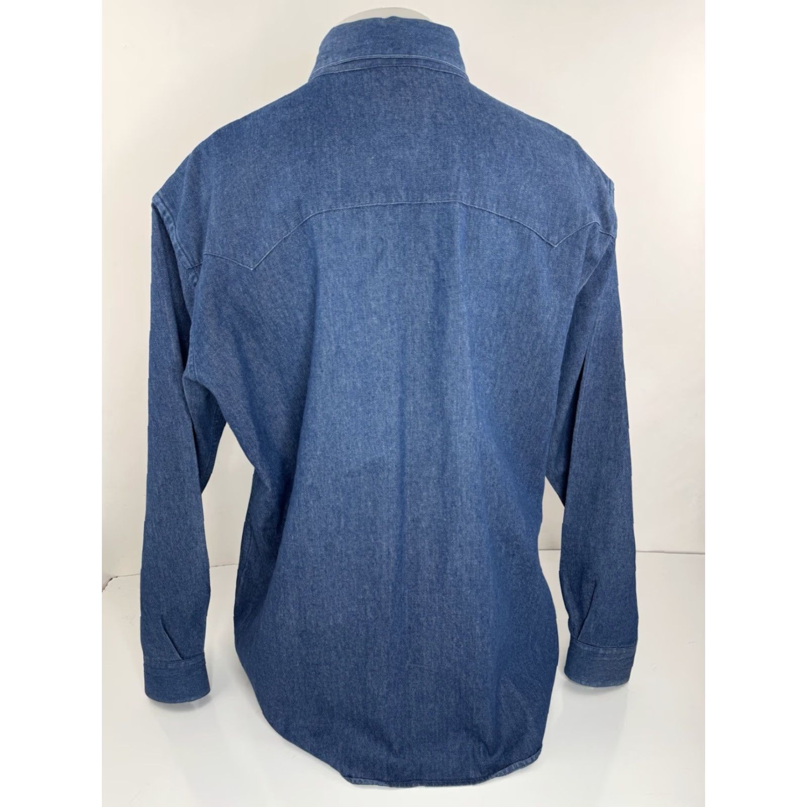 Denime LUCCHESE Denim Western Metal Snap Mens XL Shirt Size US XL / EU 56 / 4 - 3 Thumbnail
