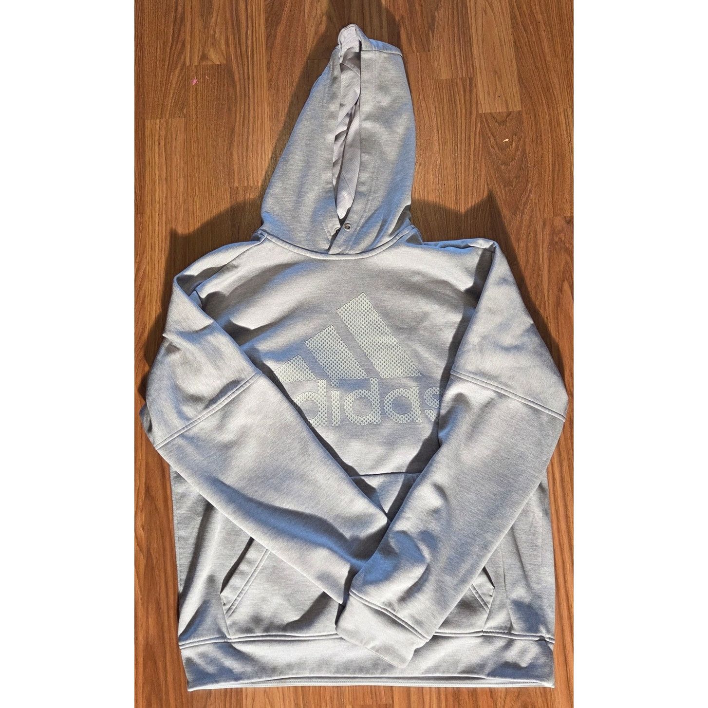 Adidas Stylish Medium Grey Adidas Hoodie - Men's Activewear Size US M / EU 48-50 / 2 - 3 Thumbnail