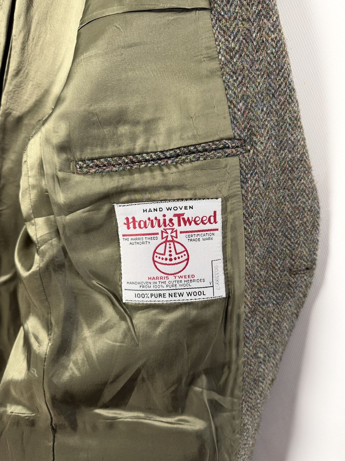 Harris Tweed Harris Tweed x Gurteen Menswear Wool Blazer Vintage Size 42R Size 42R - 9 Thumbnail
