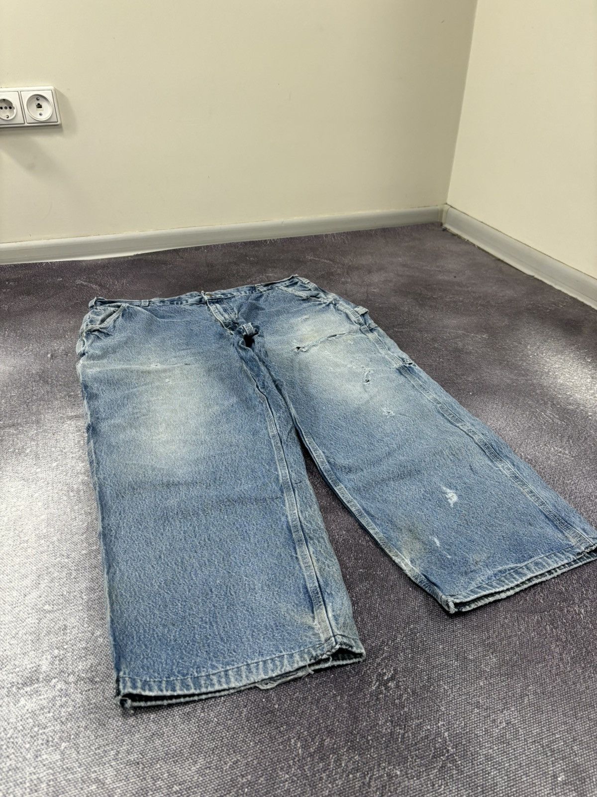 Carhartt Vintage 90s Carhartt Denim Dungaree Fit Hype Baggy Jeans Size US 40 / EU 56 - 10 Thumbnail
