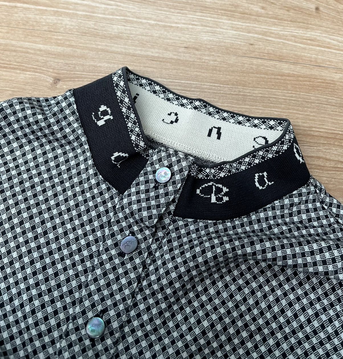 Balenciaga Vintage Balenciaga Polo Shirt Big Script Mandarin Collar Size M / US 6-8 / IT 42-44 - 7 Thumbnail