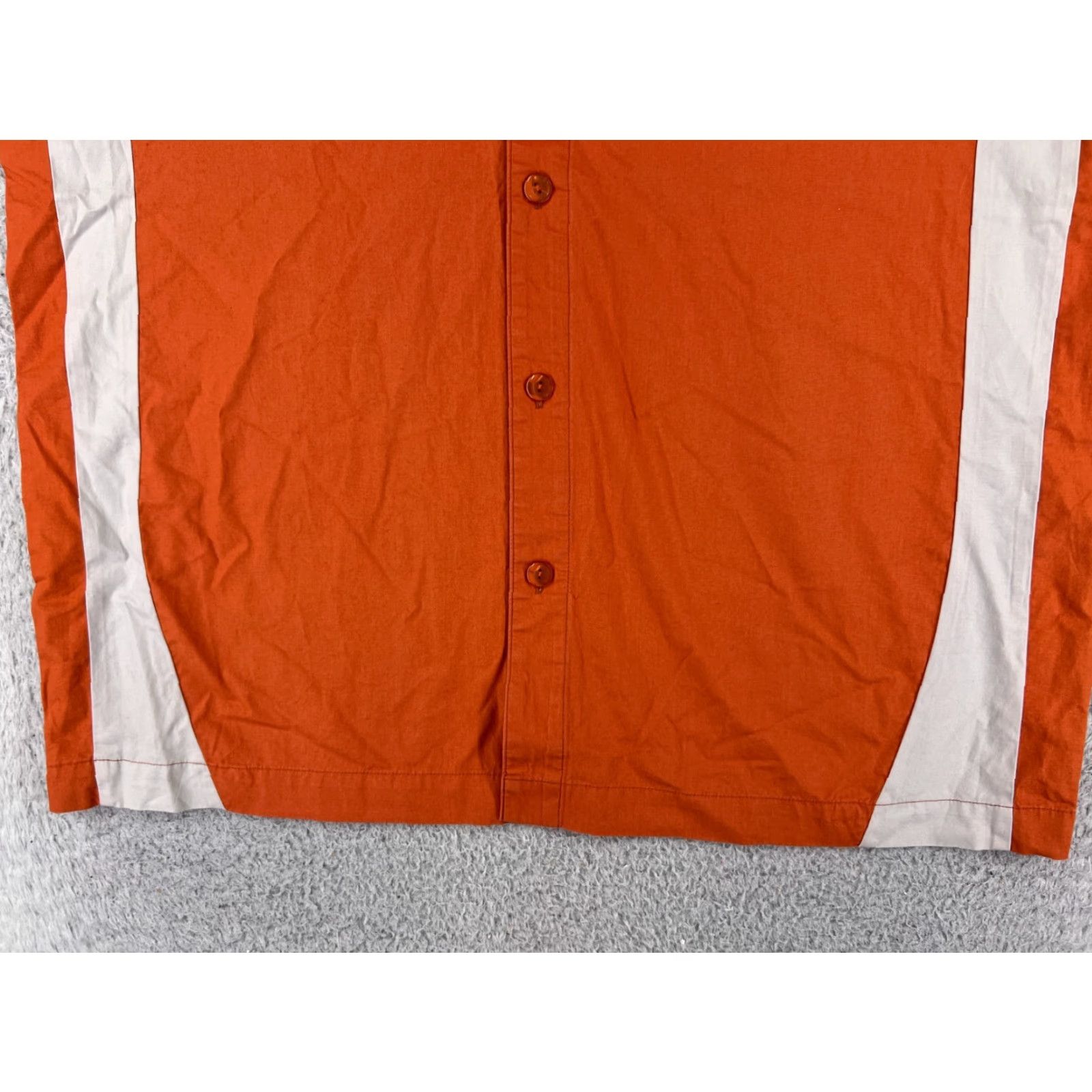 Vintage Maui and Sons Shirt Adult Large Orange Gray Bowling Style Button Up Short Sleeve Mens Casual Shirt Size US L / EU 52-54 / 3 - 5 Thumbnail
