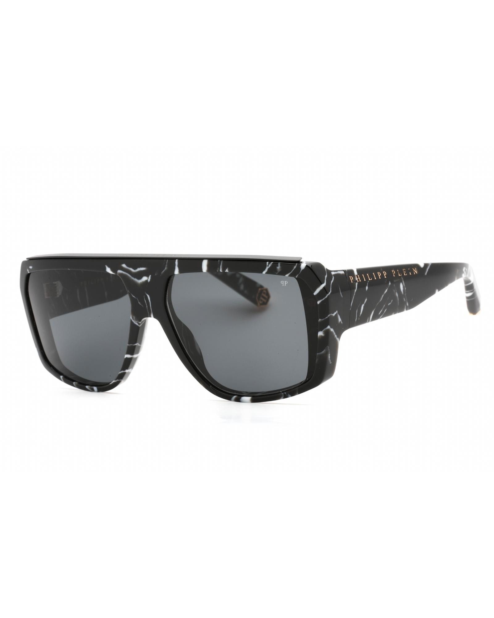 image of Philipp Plein Spp074 Sunglasses Marble Black/grey, Women's
